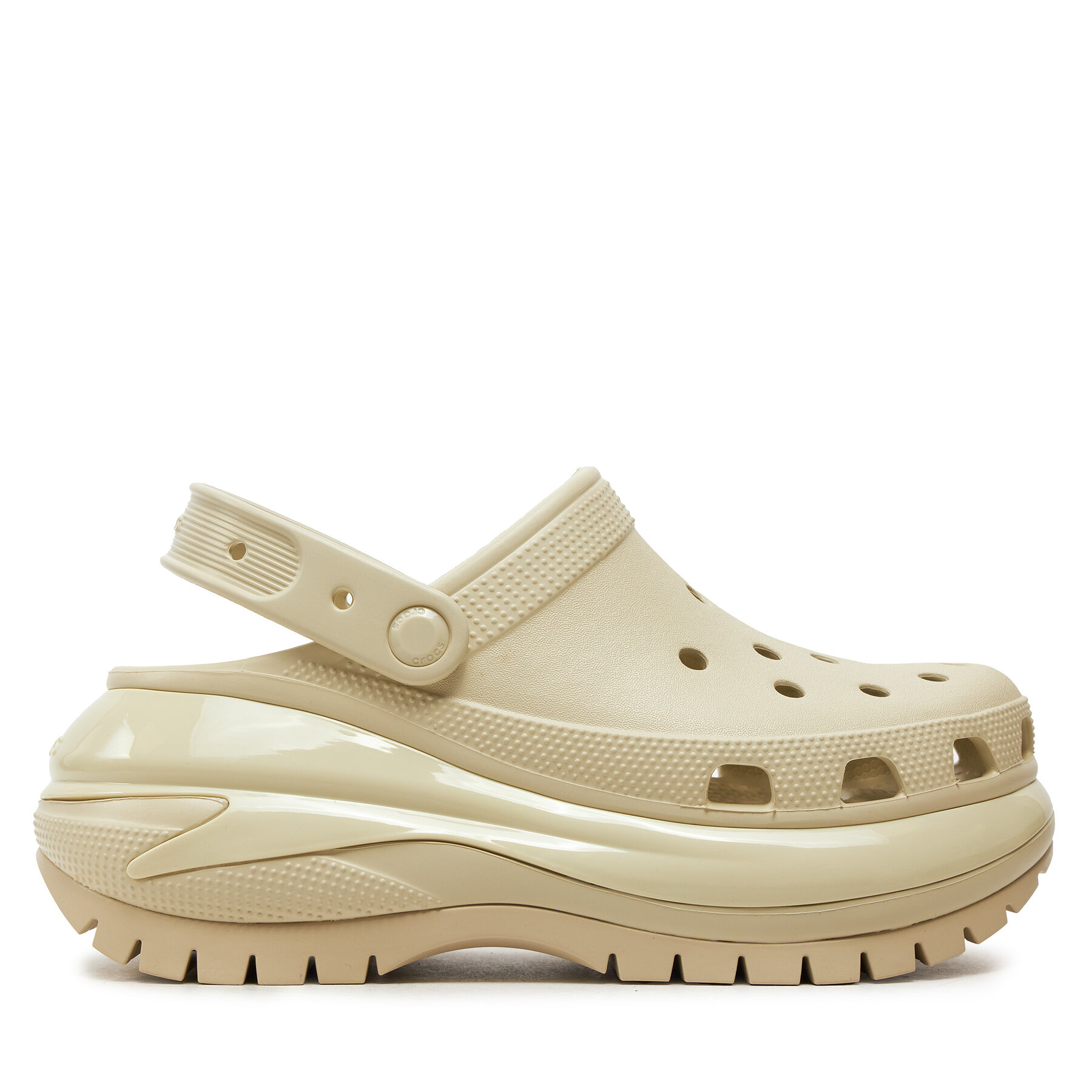 Crocs Klapki Classic Mega Crush Clog 207988 Beżowy