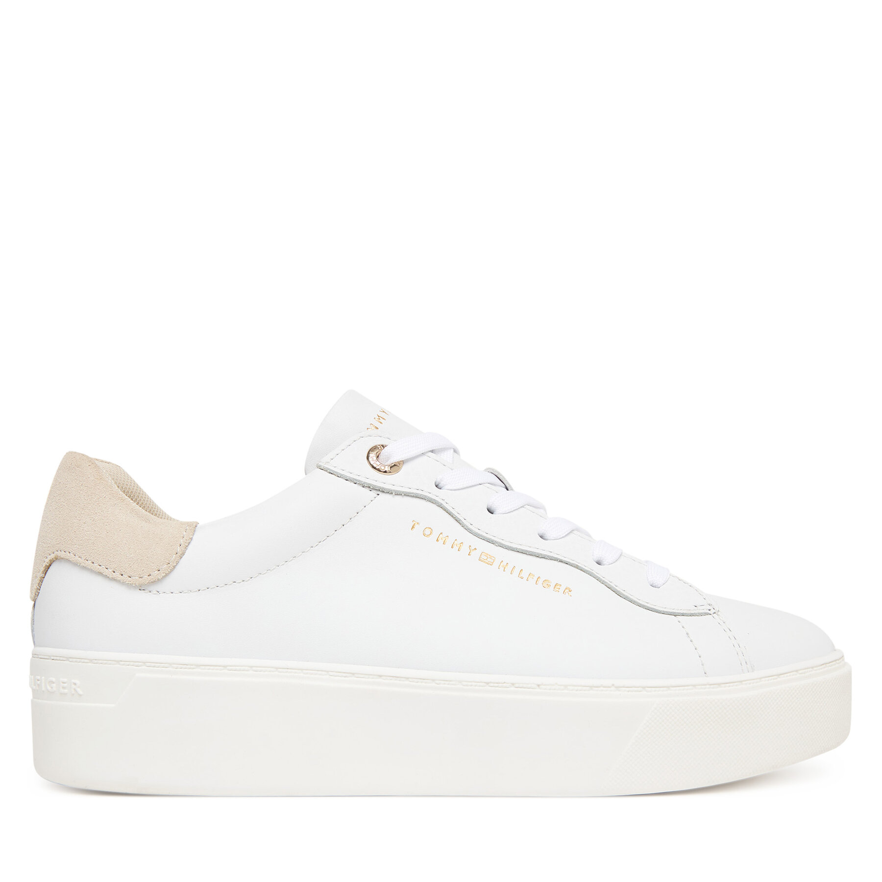 Tommy Hilfiger Sneakersy Chic Platform Cupsole Sneaker FW0FW09021 Biały