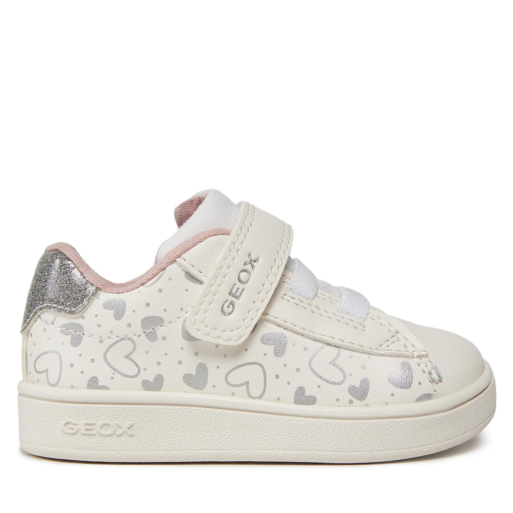Geox Sneakersy B Eclyper Girl B455MA 0BCKC C0007 Biały
