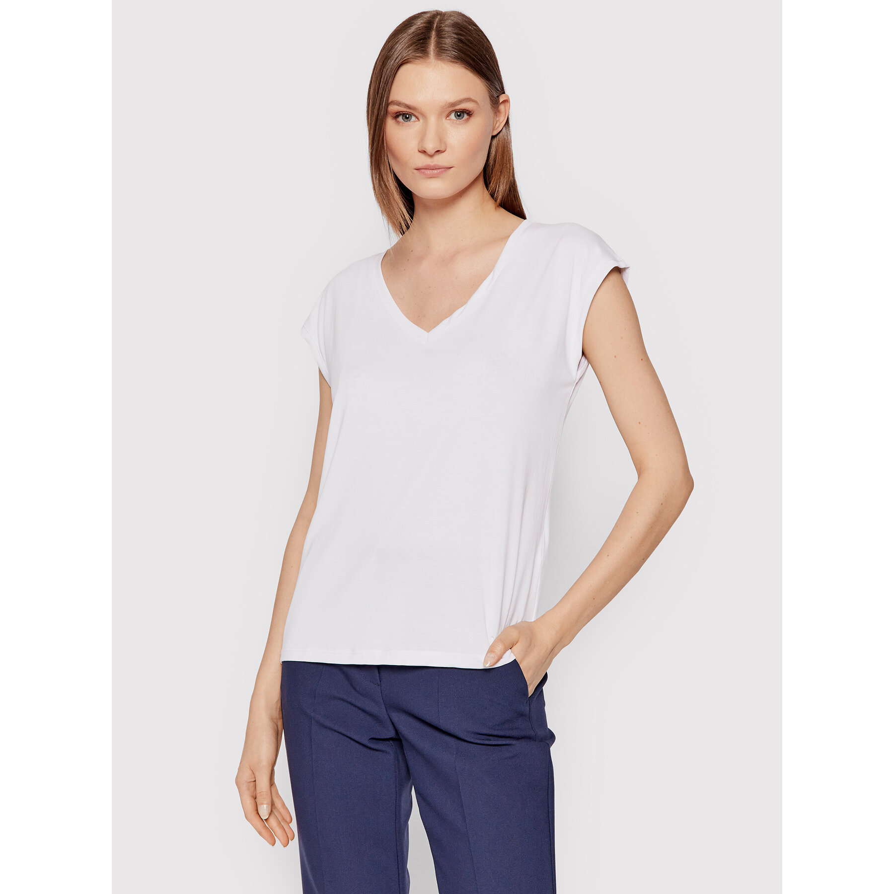 Vero Moda T-Shirt Filli 10247666 Biały Regular Fit