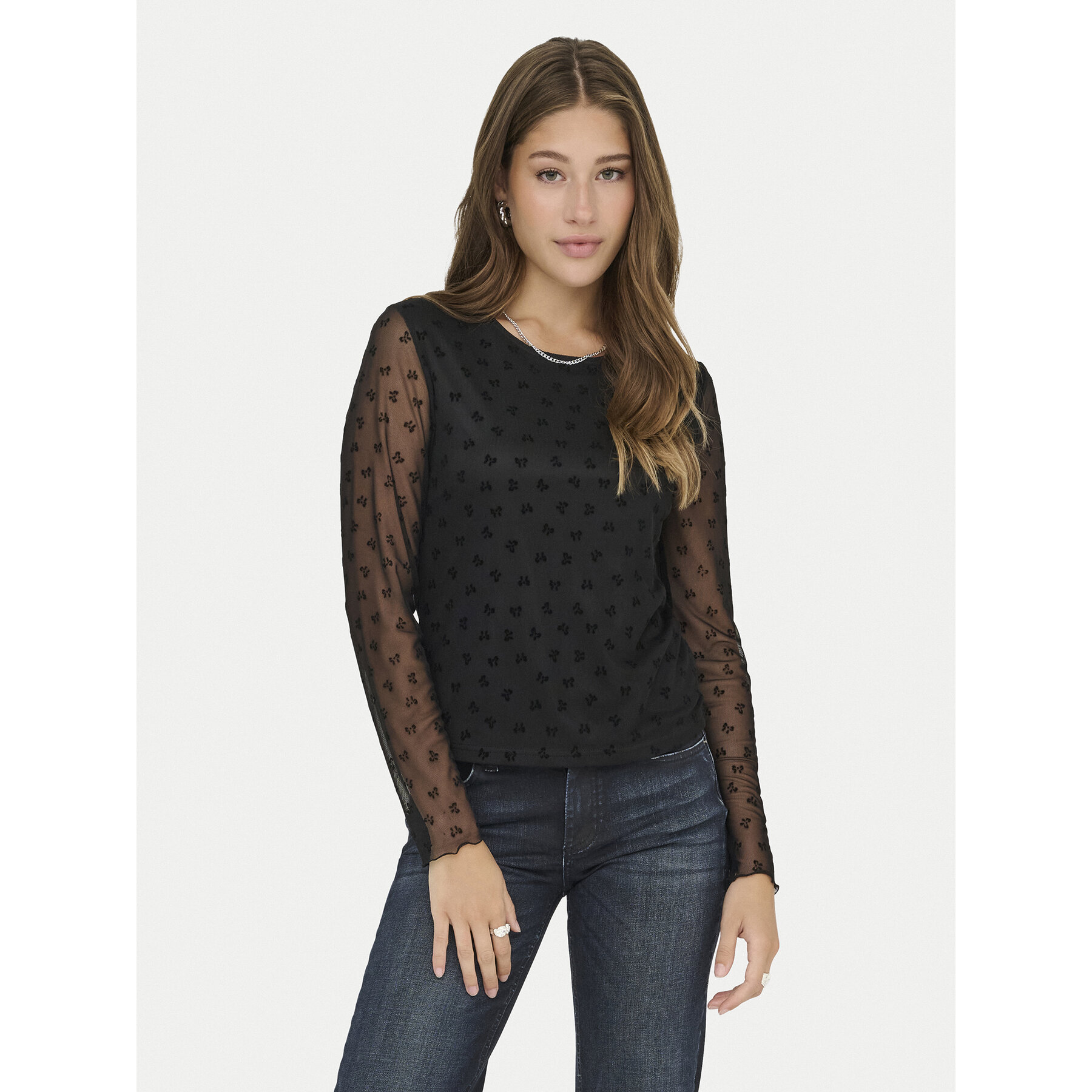 ONLY Bluzka Siena 15362924 Czarny Regular Fit