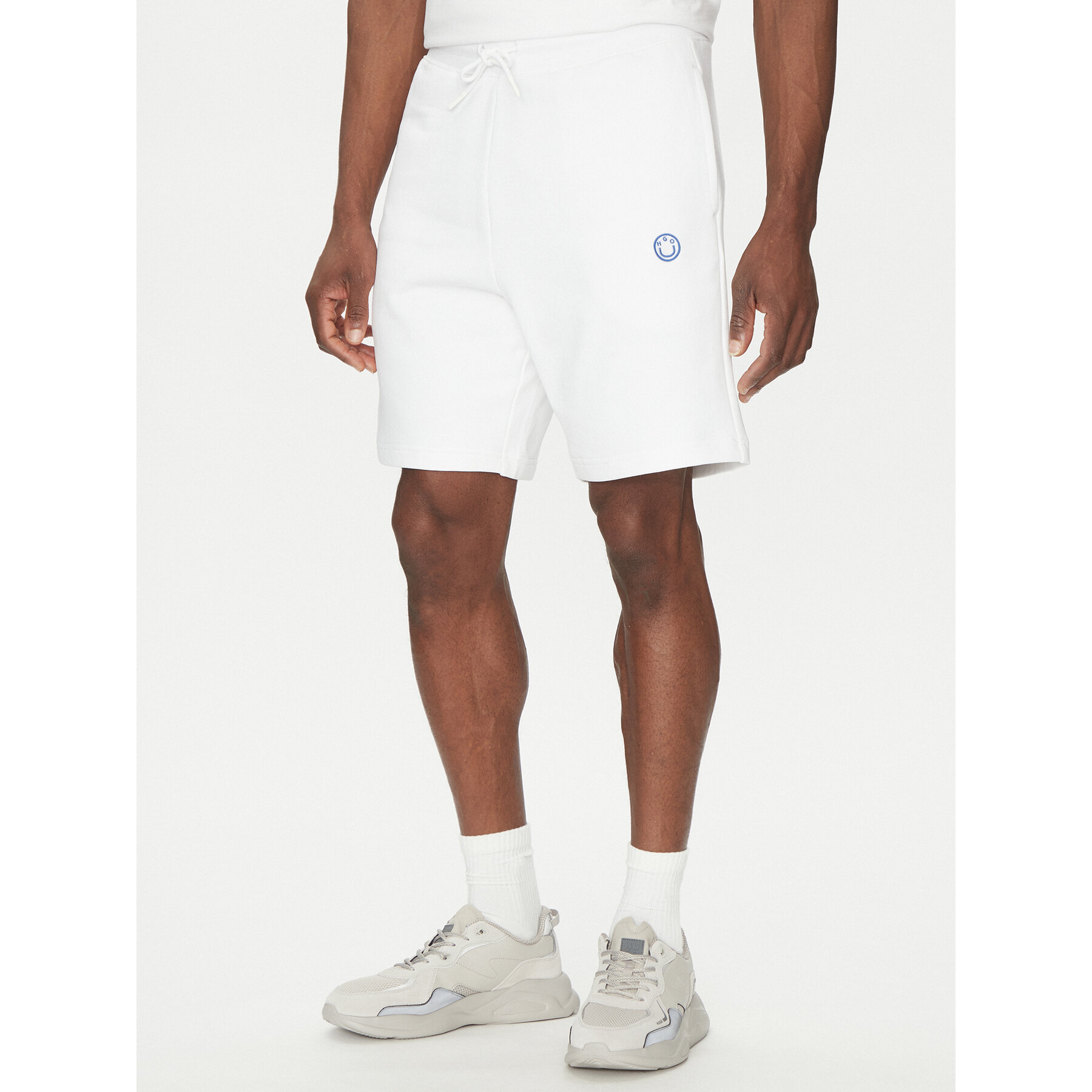 HUGO Szorty sportowe Nylsho 50534288 Biały Regular Fit