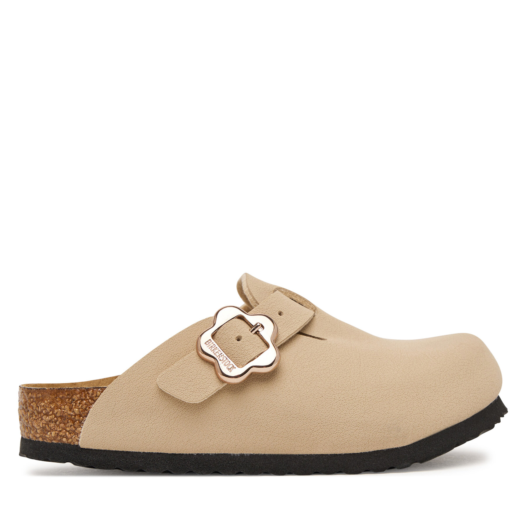Birkenstock Klapki Boston Flower Buckle 1030630 S Beżowy