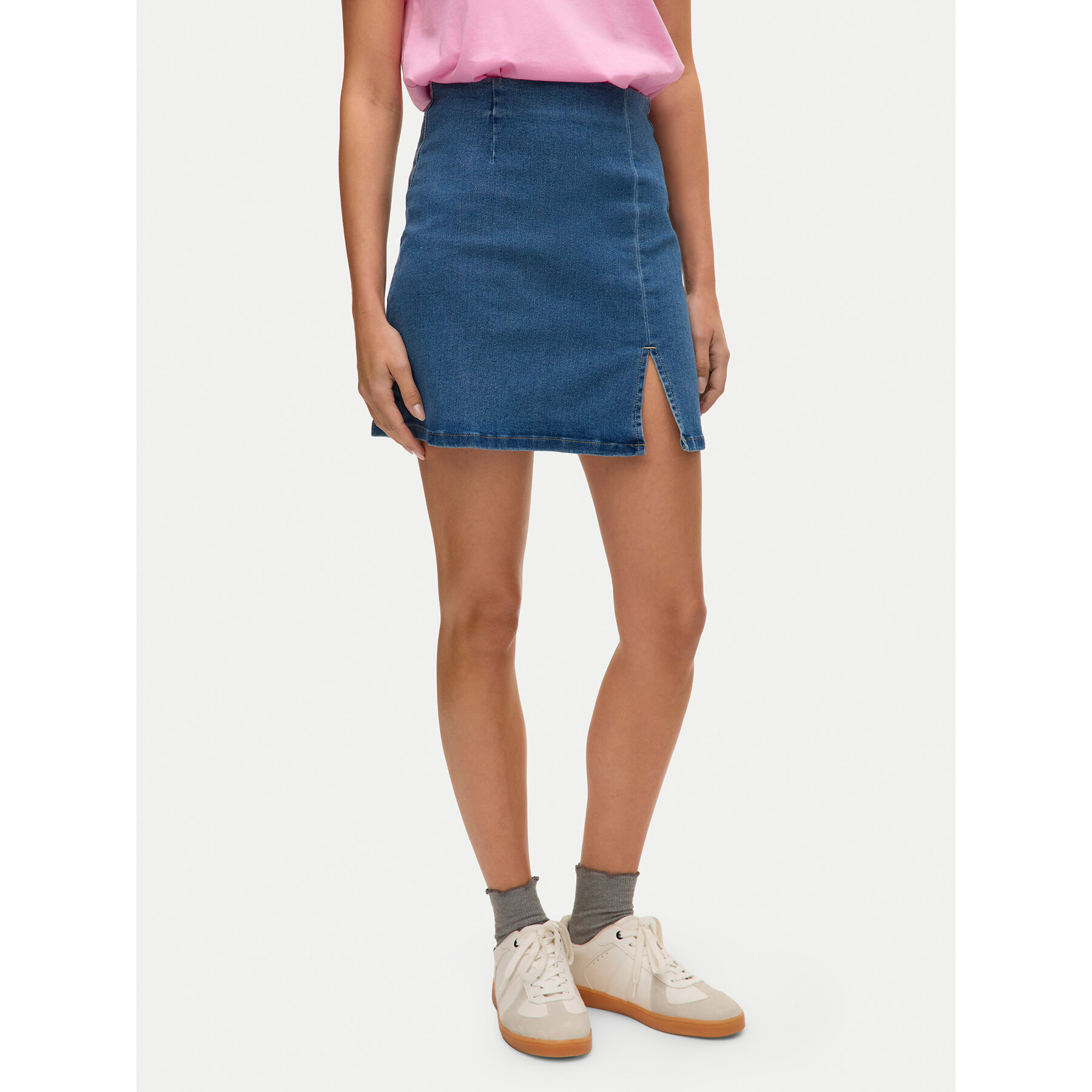 Vero Moda Spódnica jeansowa Nelly 10311322 Niebieski Regular Fit
