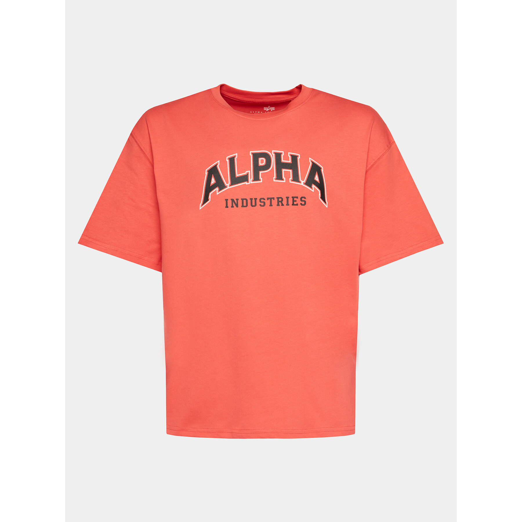 Alpha Industries T-Shirt College 146501 Czerwony Relaxed Fit
