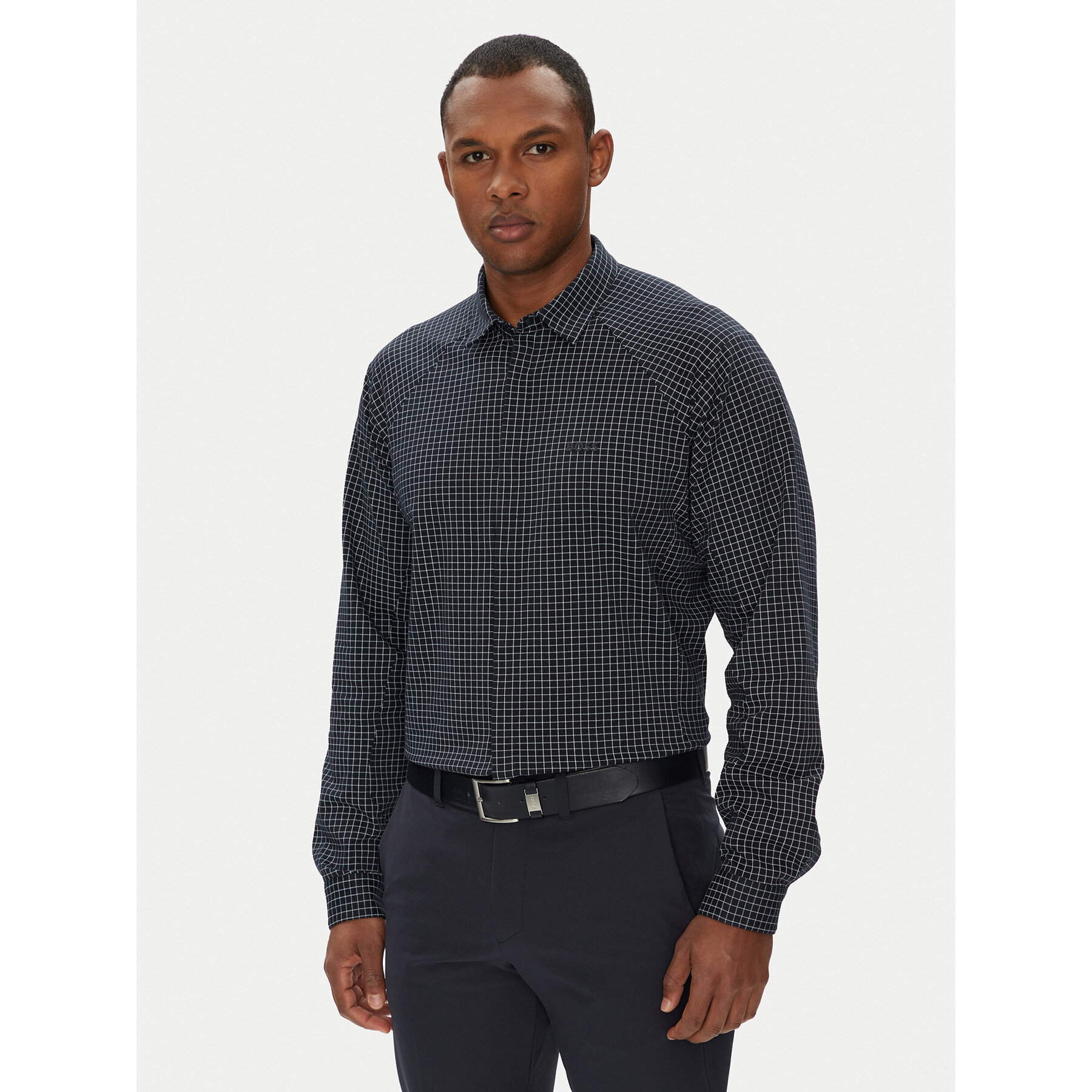 BOSS Koszula Excurse 50544843 Granatowy Regular Fit
