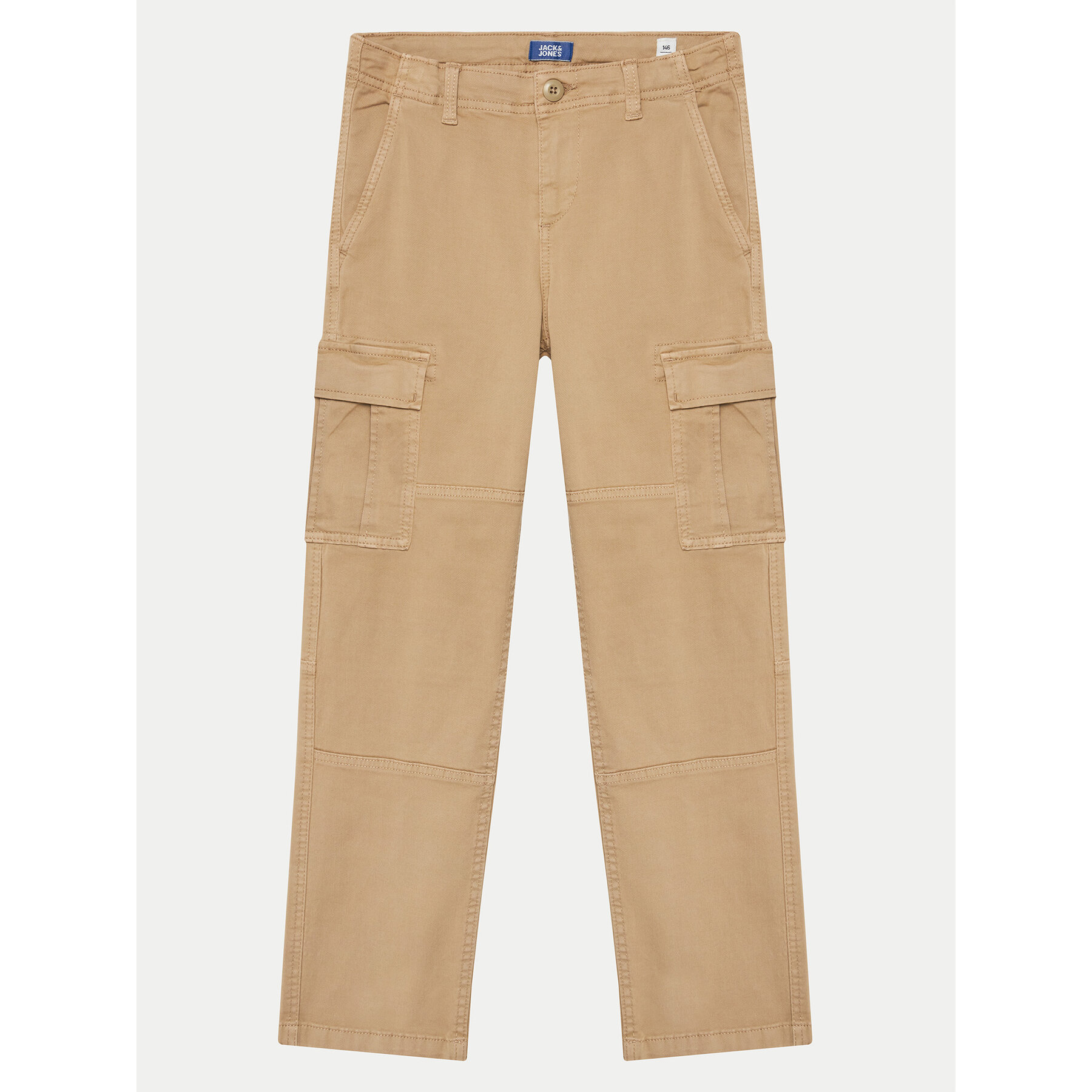 Jack & Jones Junior Spodnie materiałowe 12261033 Beżowy Regular Fit