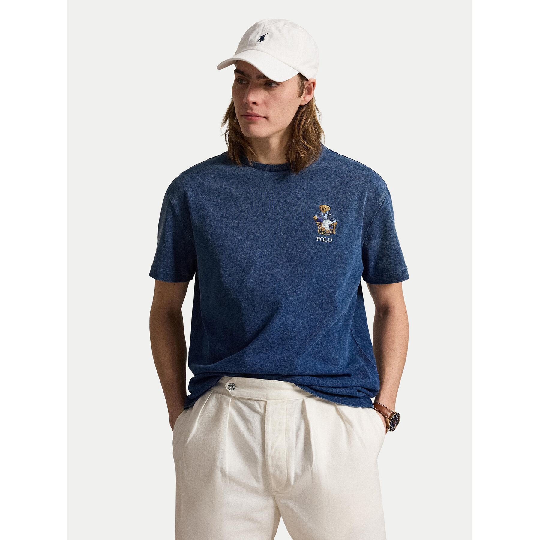 Polo Ralph Lauren T-Shirt 710B18560001 Granatowy Classic Fit