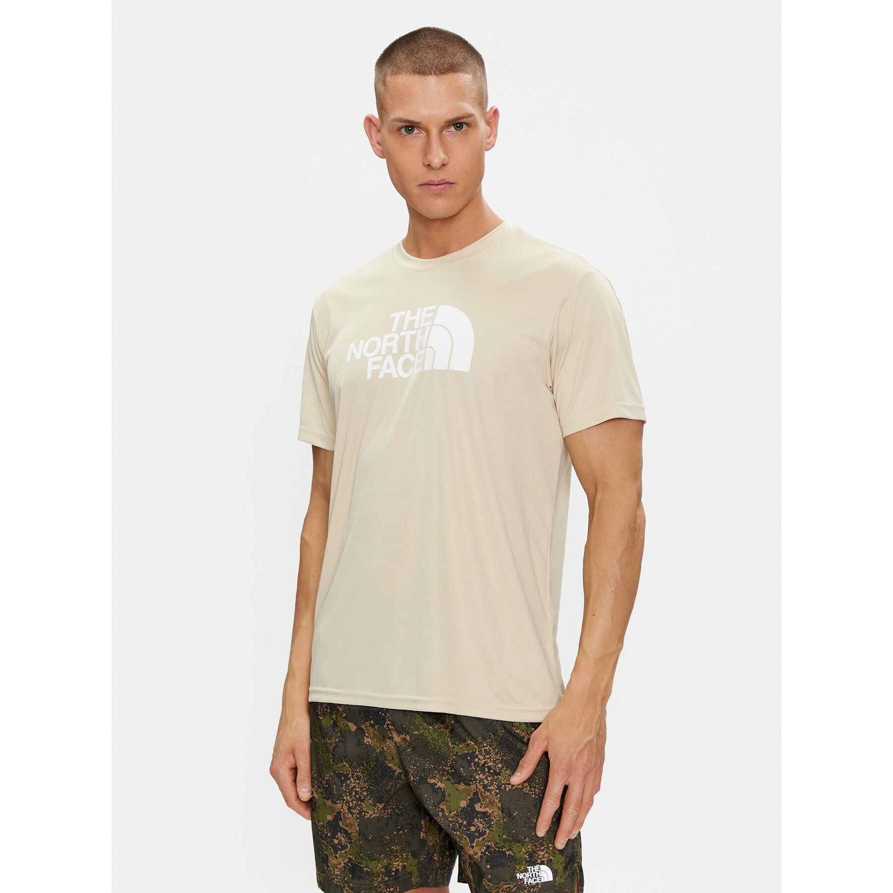 The North Face Koszulka techniczna Reaxion Easy NF0A4CDV Beżowy Regular Fit