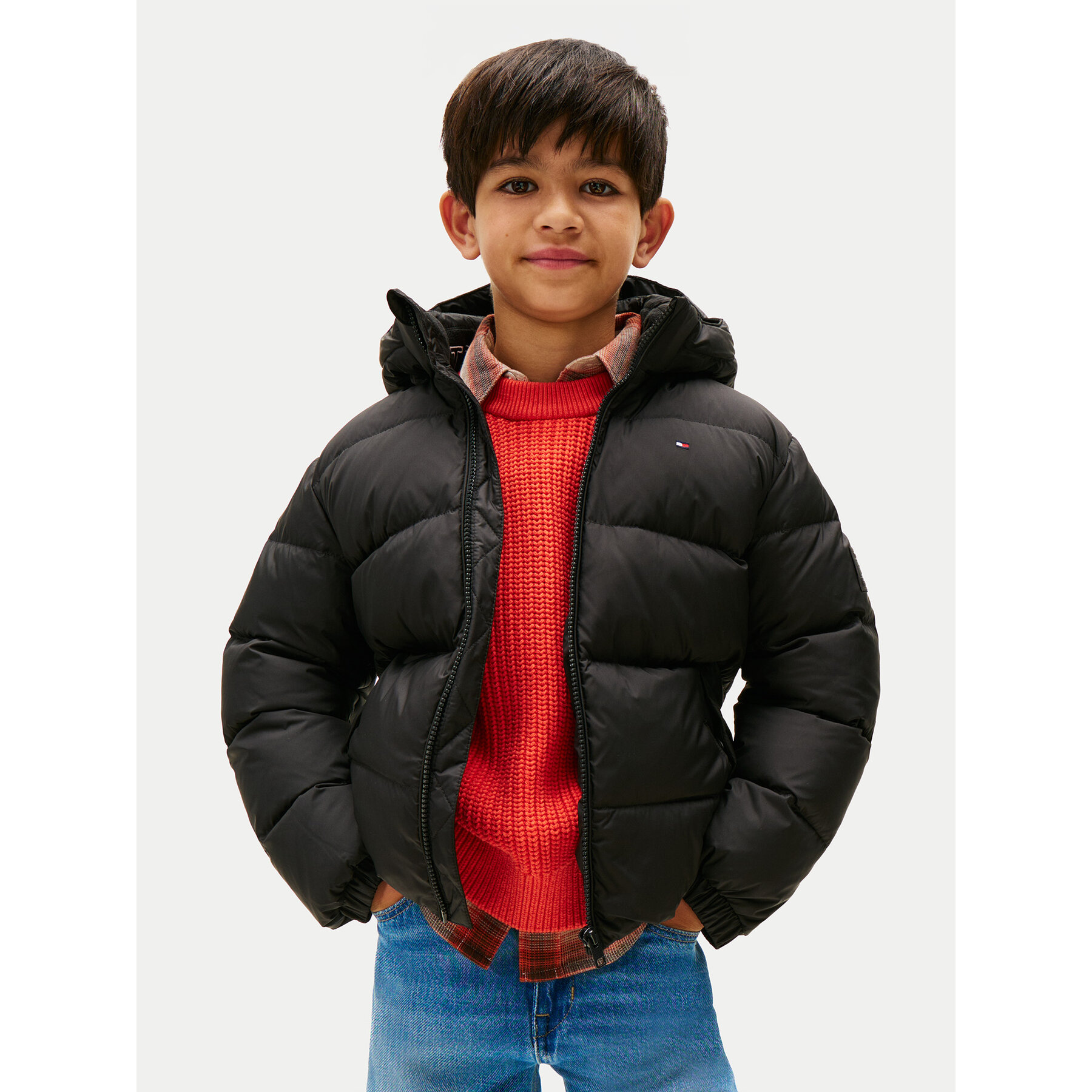 Tommy Hilfiger Kurtka puchowa Essential KB0KB10091 D Czarny Regular Fit