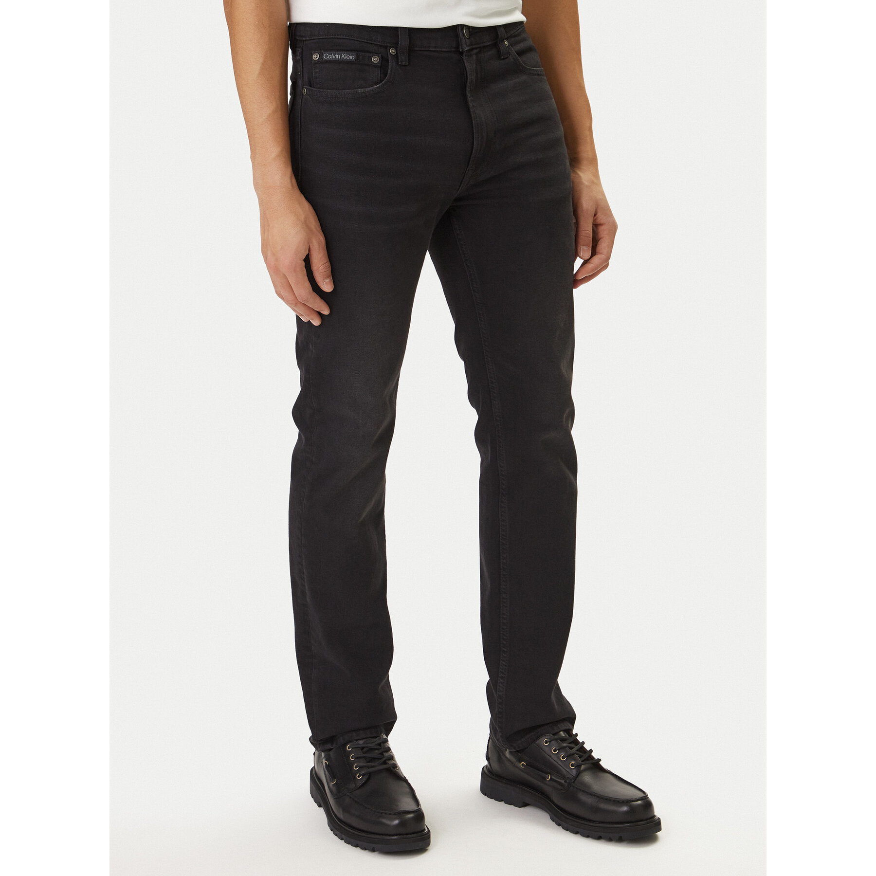 Calvin Klein Jeansy LV04RF938G Czarny Straight Fit