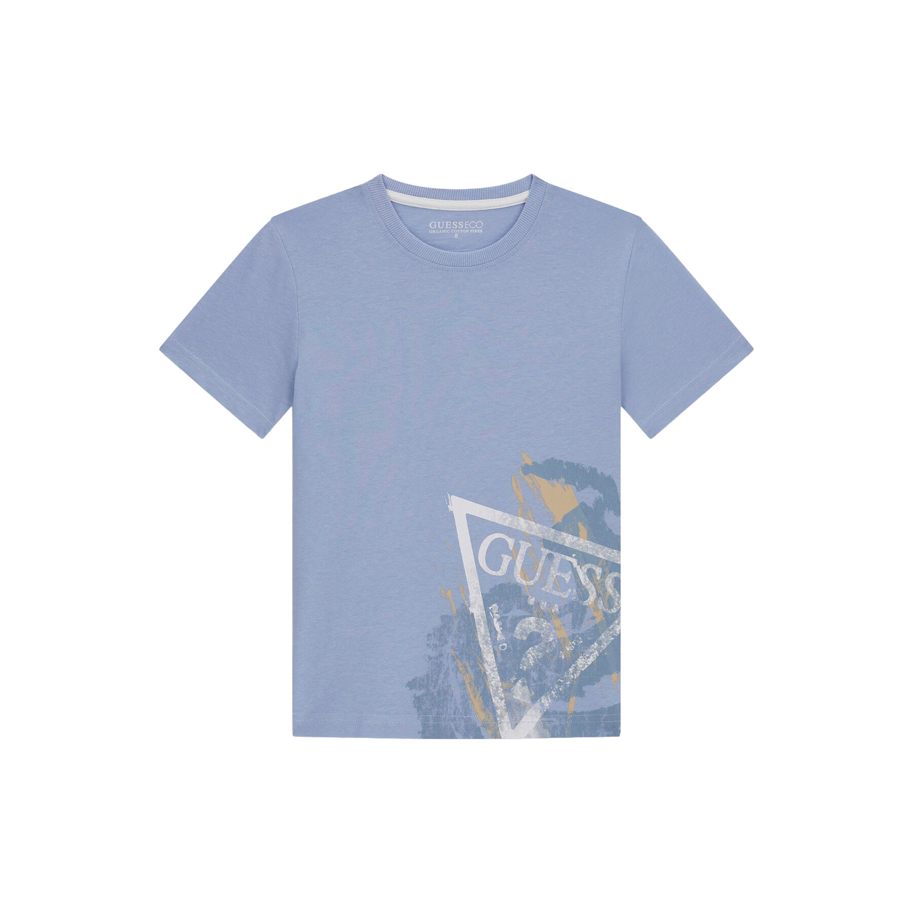 Guess T-Shirt L6RI14 K8HM4 Błękitny Regular Fit