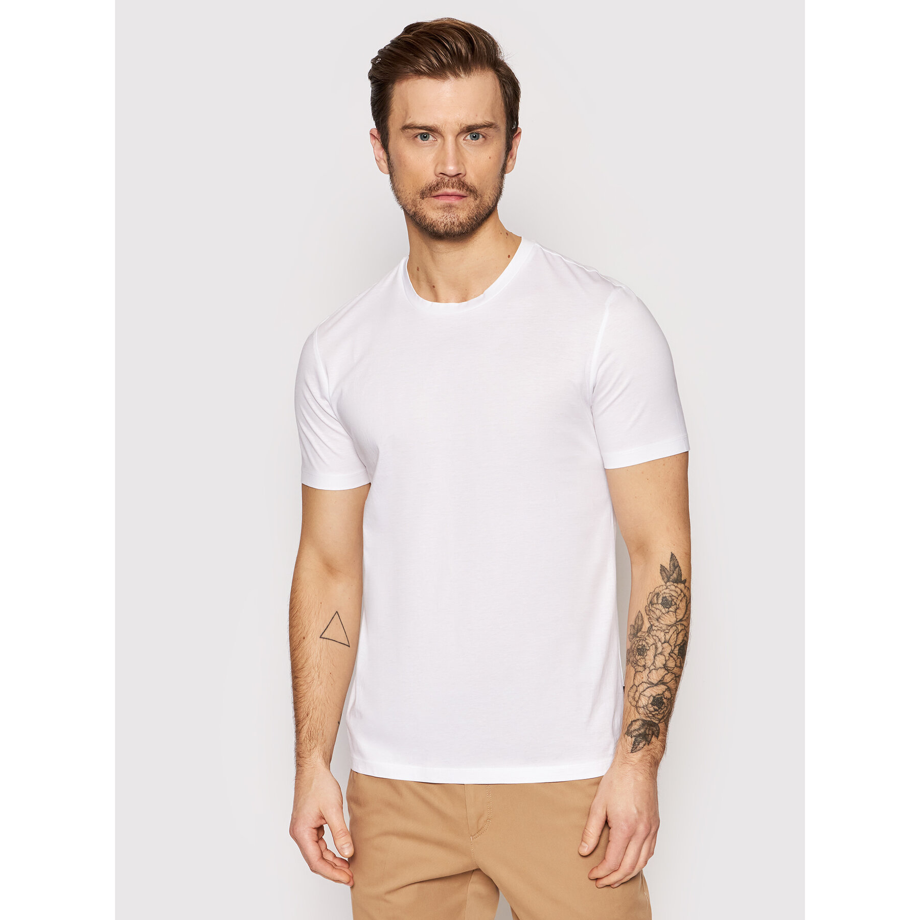 Boss T-Shirt Tessler 50468395 Biały Slim Fit