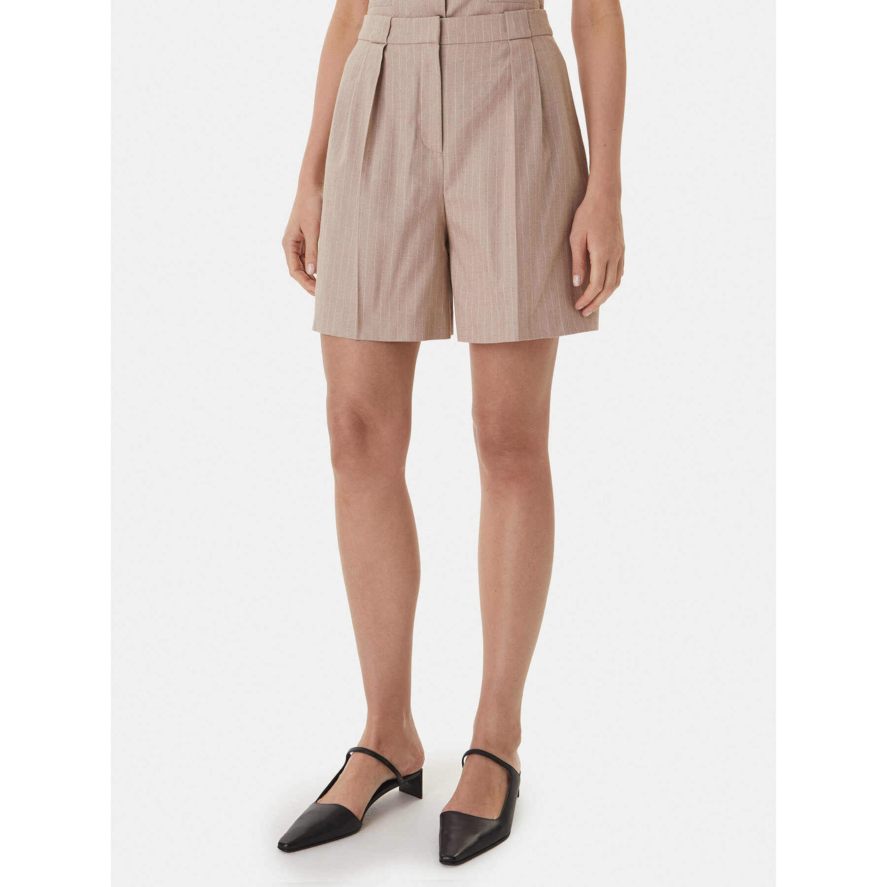 HUGO Szorty materiałowe Hamonu 50559853 Beżowy Relaxed Fit