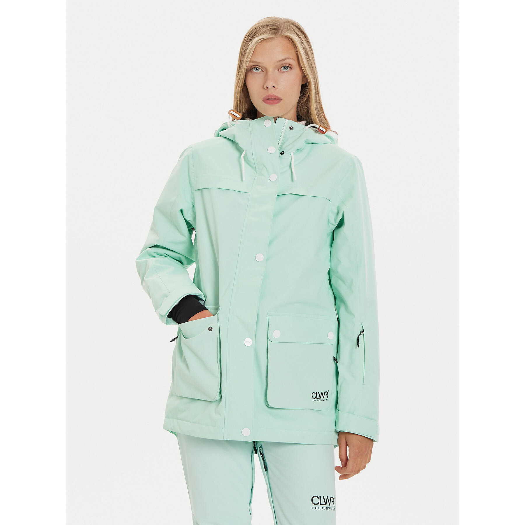 Colourwear Kurtka narciarska 7010318 Zielony Regular Fit