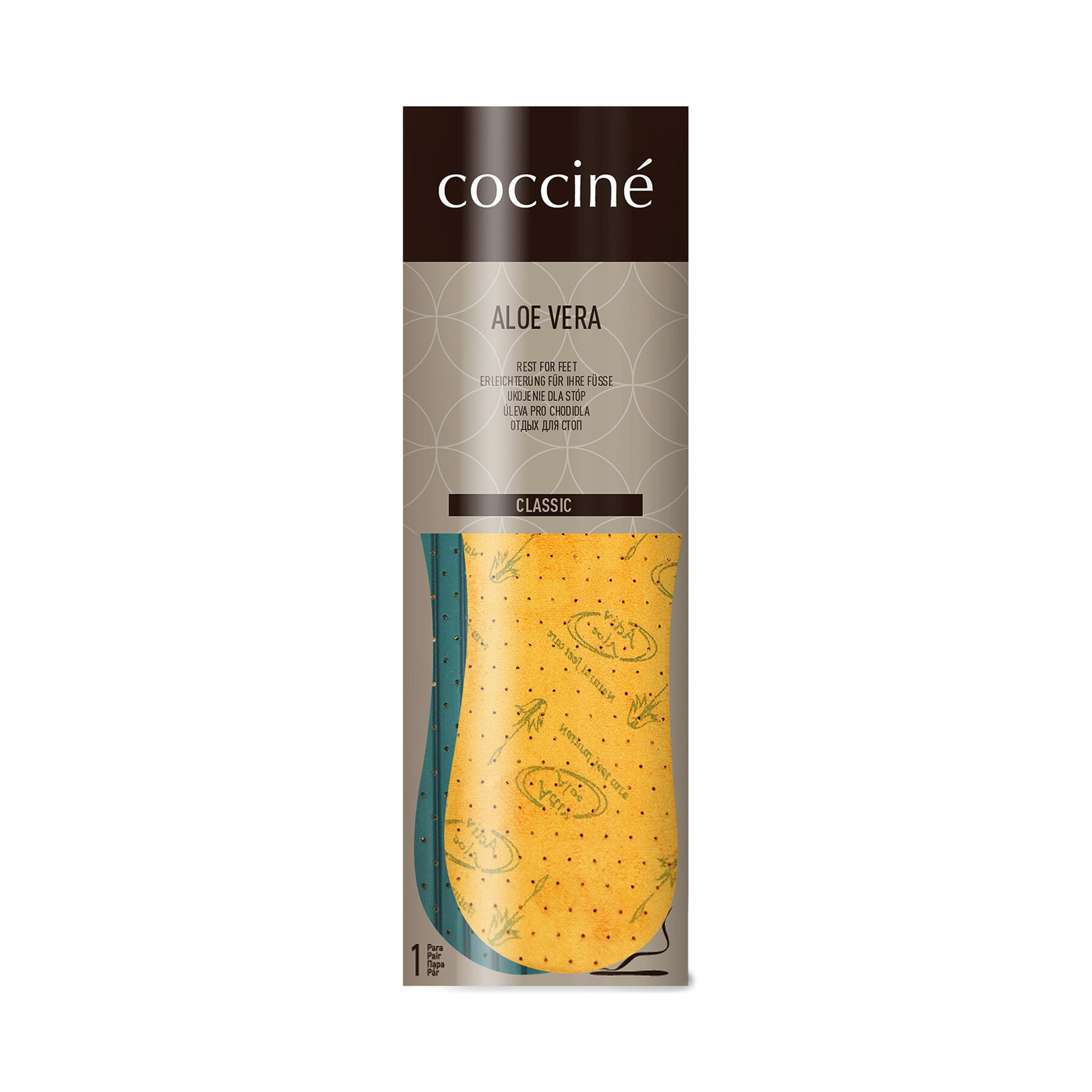 Coccine Wkładki Aloe Vera Brązowy
