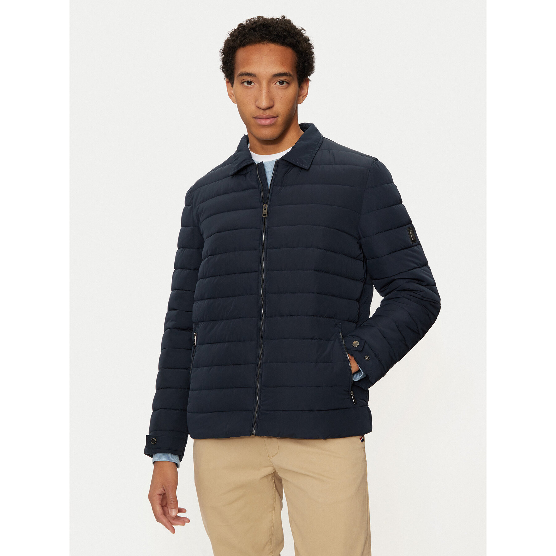 U.S. Polo Assn. Kurtka przejściowa MUP3559 Granatowy Regular Fit