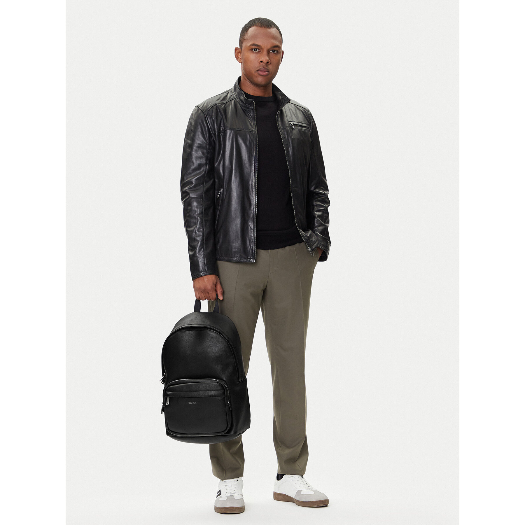 Calvin Klein Plecak Raised Round Backpack LV04D3155G Czarny