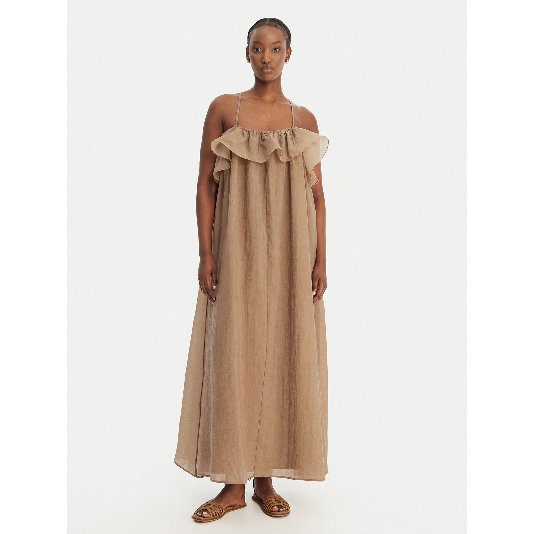 Eleh Sukienka letnia SS260198 Beżowy Relaxed Fit