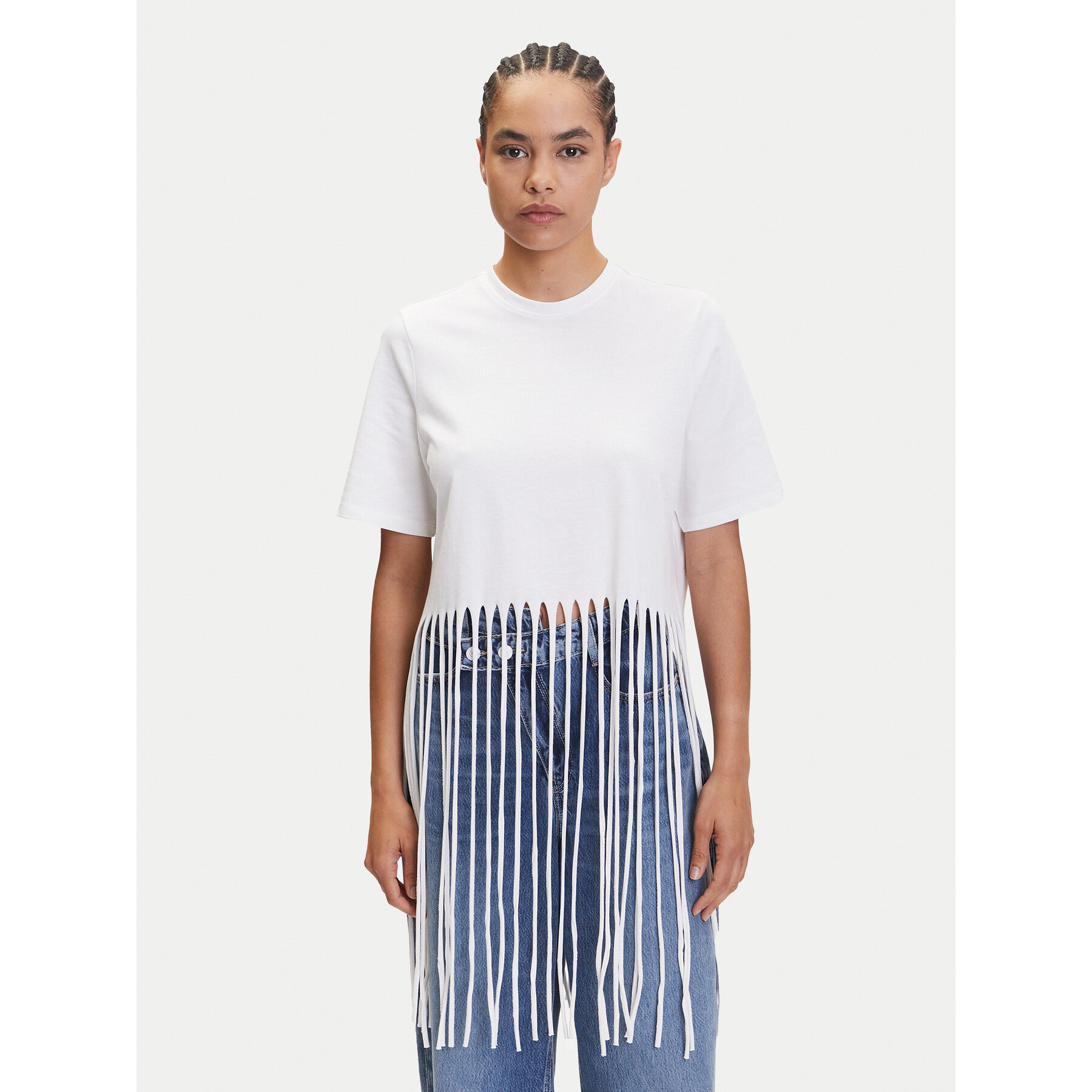 ONLY T-Shirt Zinna 15325262 Biały Regular Fit