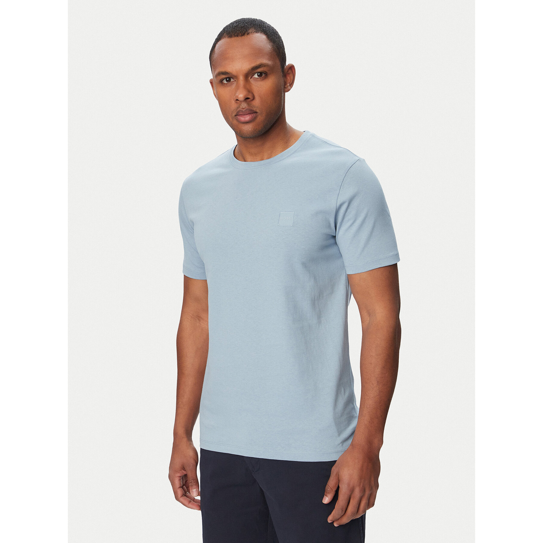 BOSS T-Shirt Tales 50508584 Niebieski jasny Regular Fit