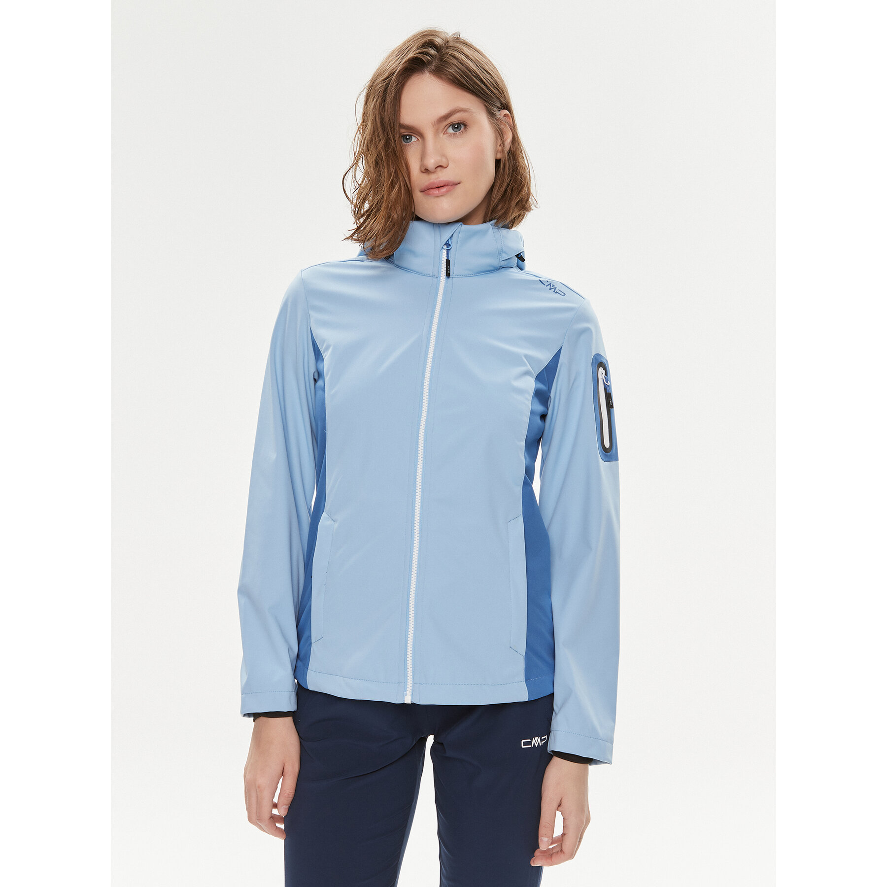 CMP Kurtka przeciwdeszczowa 39A5016 Błękitny Regular Fit