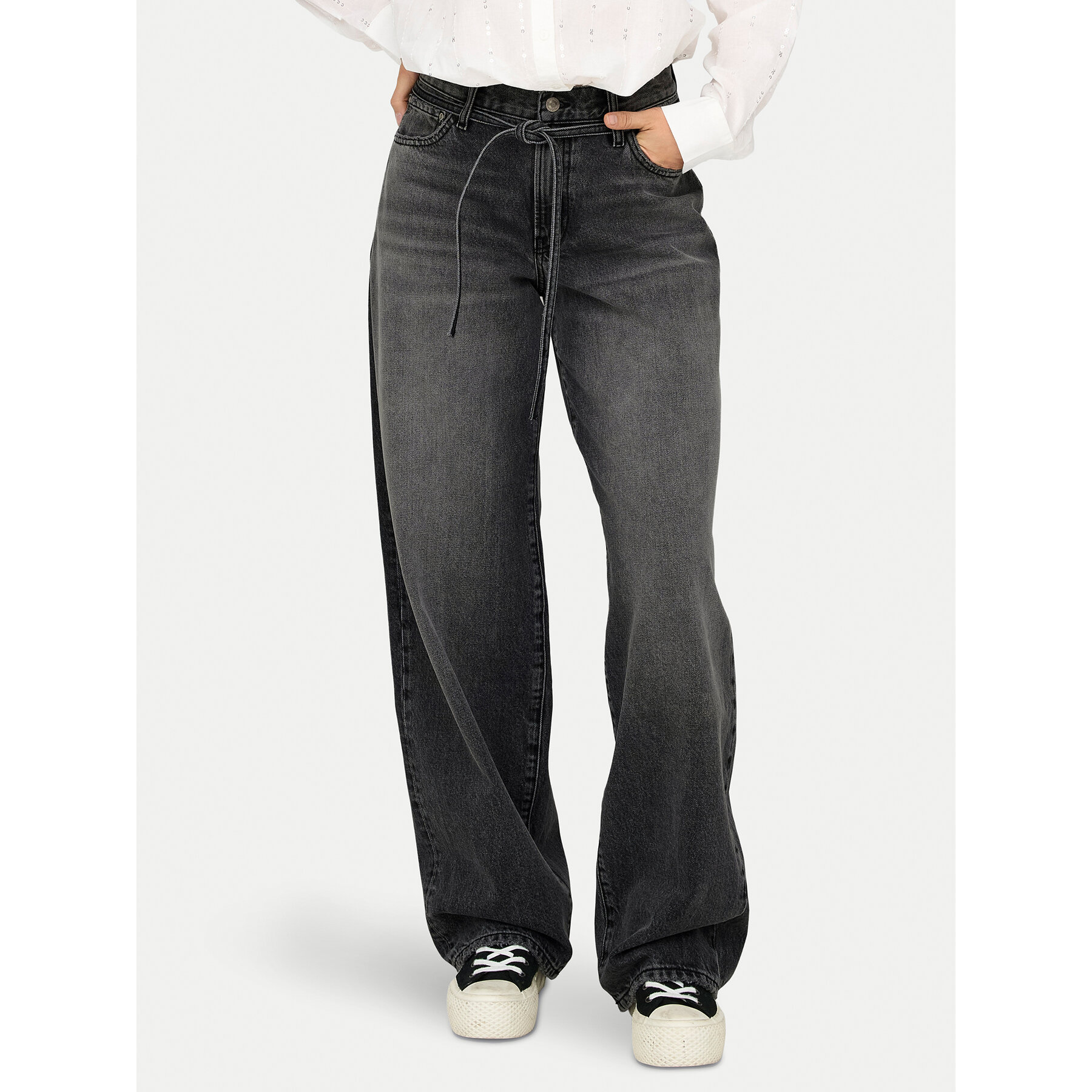 ONLY Jeansy Gianna 15347094 Czarny Balloon Fit