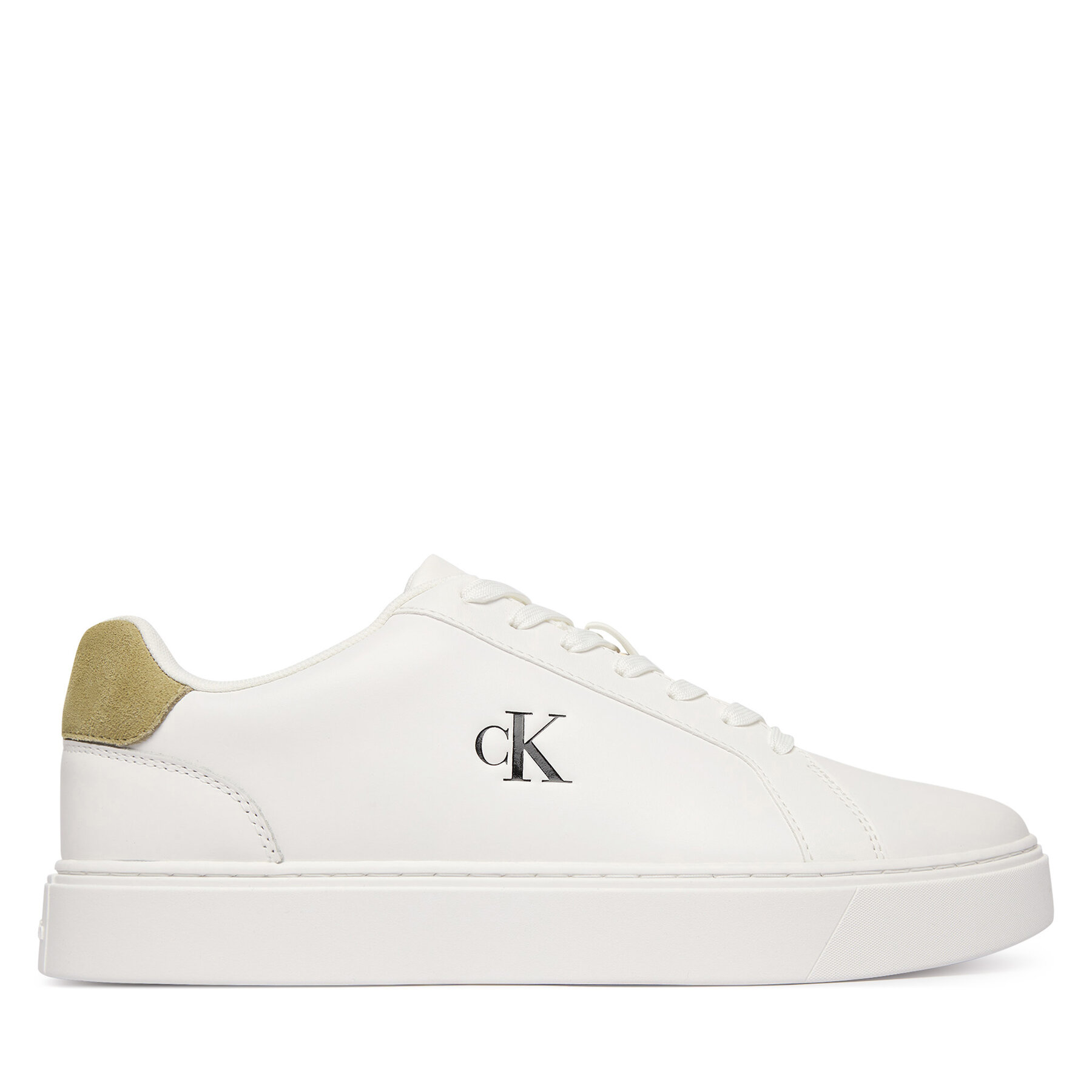 Calvin Klein Sneakersy Classic Cupsole Laceup Lth YM0YM01435 Biały