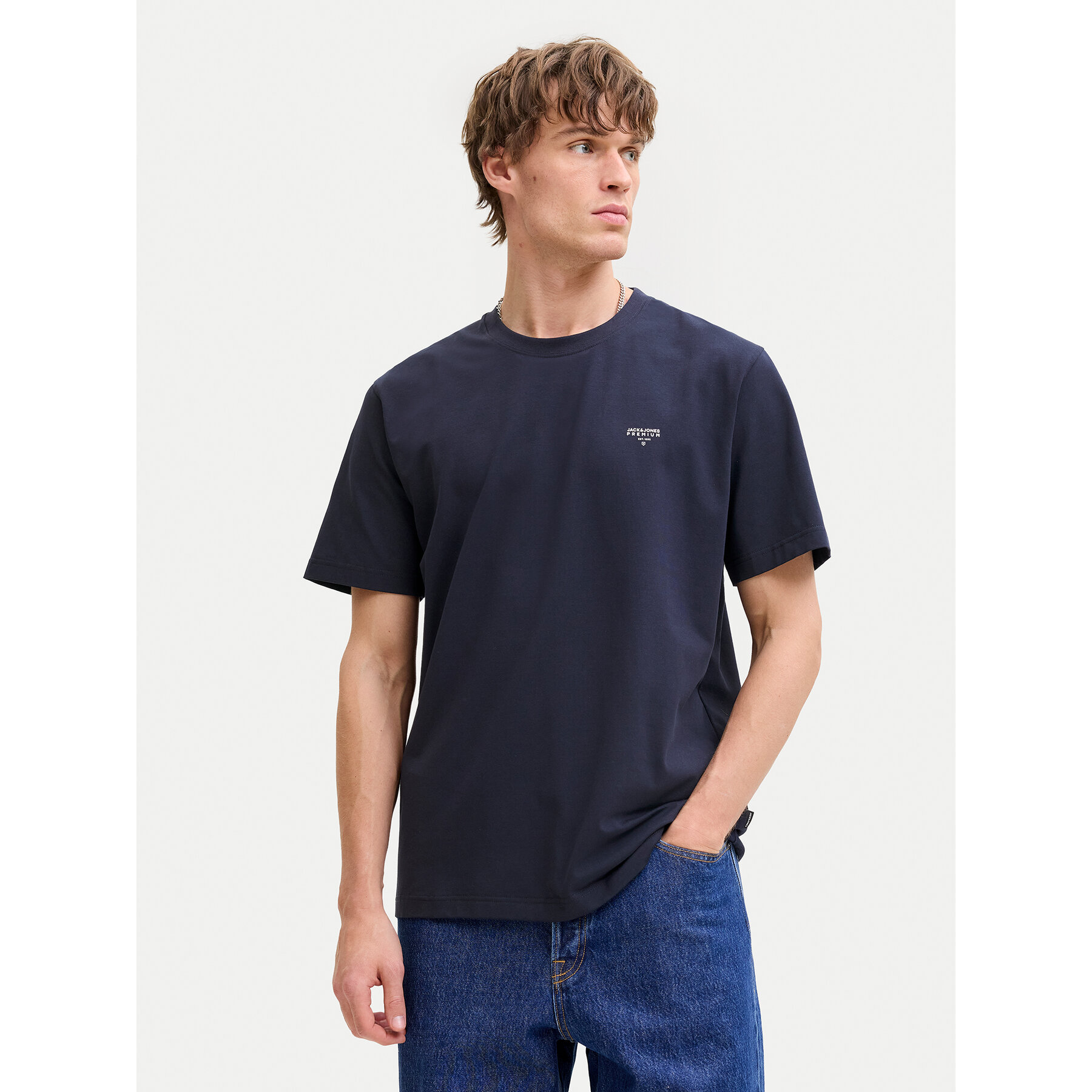 Jack & Jones T-Shirt Tyler 12292383 Granatowy Regular Fit
