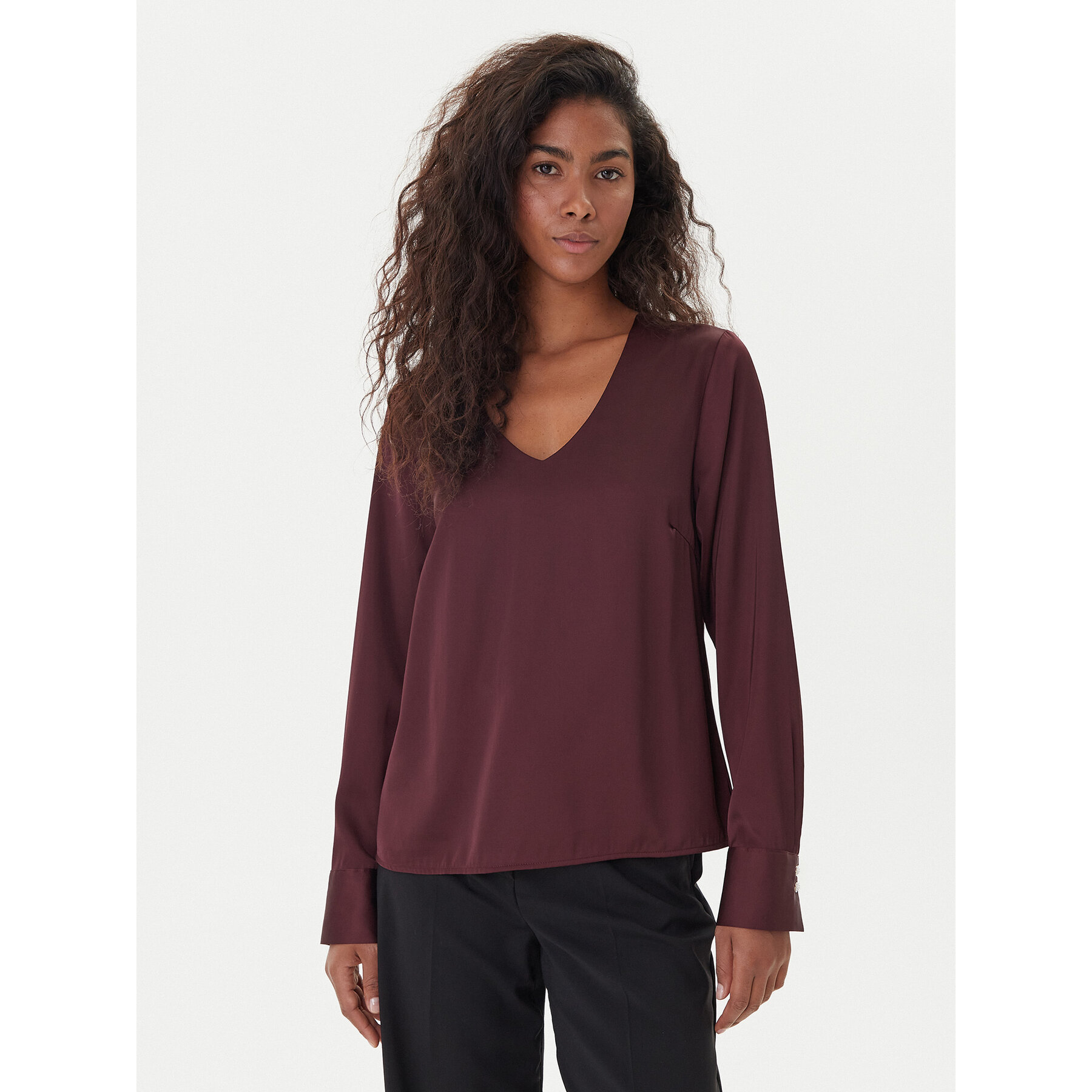 ONLY Bluzka Mika 15361191 Fioletowy Regular Fit