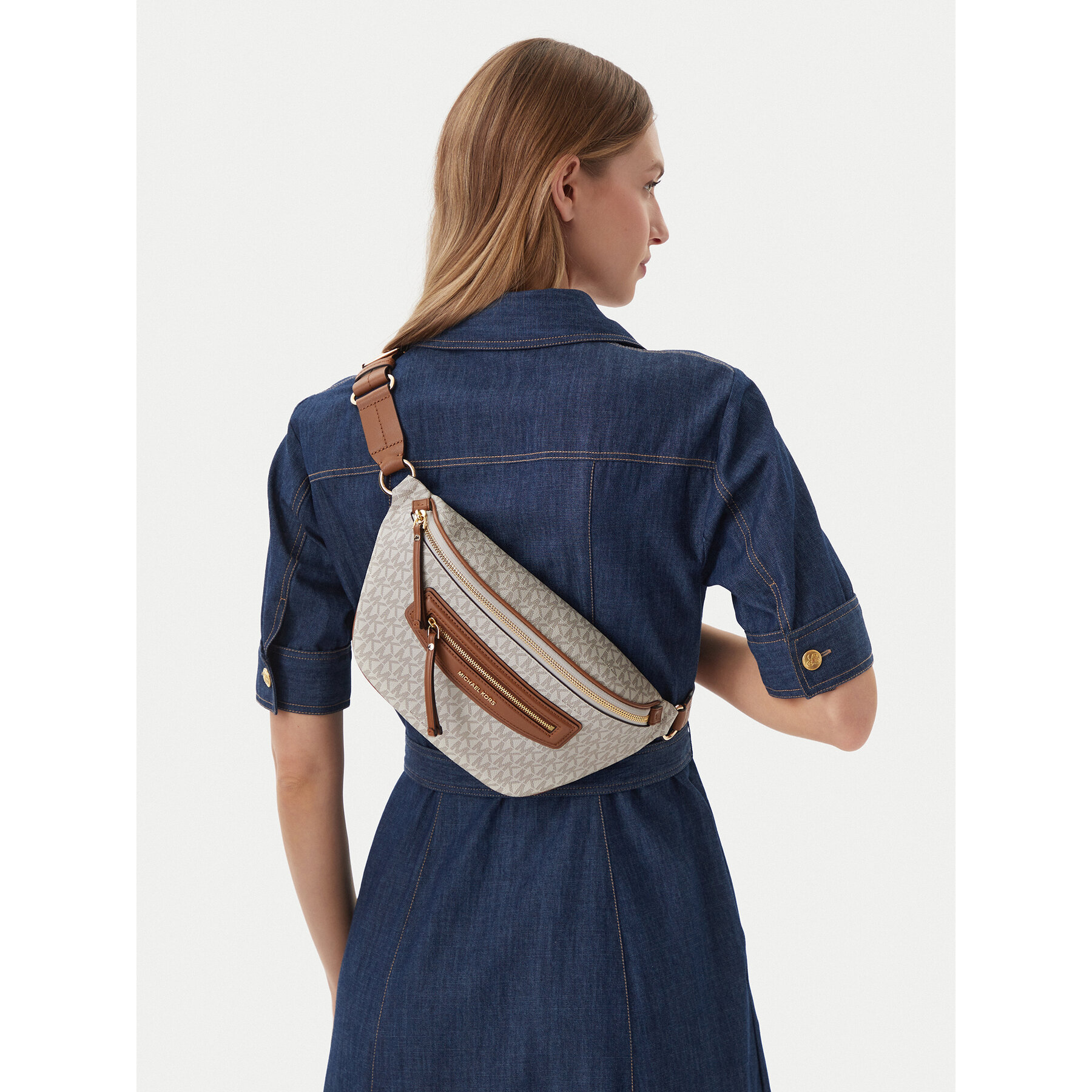 MICHAEL Michael Kors Torebka Jet Set 30S6GTVM8B Écru