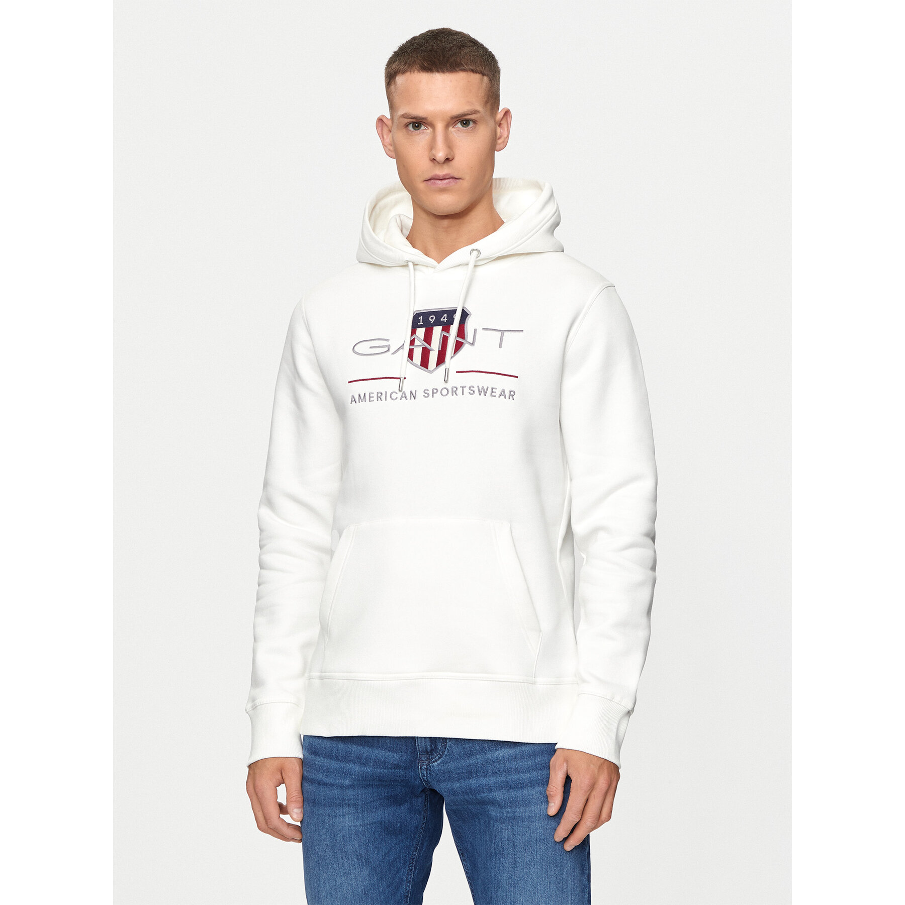 Gant Bluza Archive Shield 2047082 Écru Regular Fit