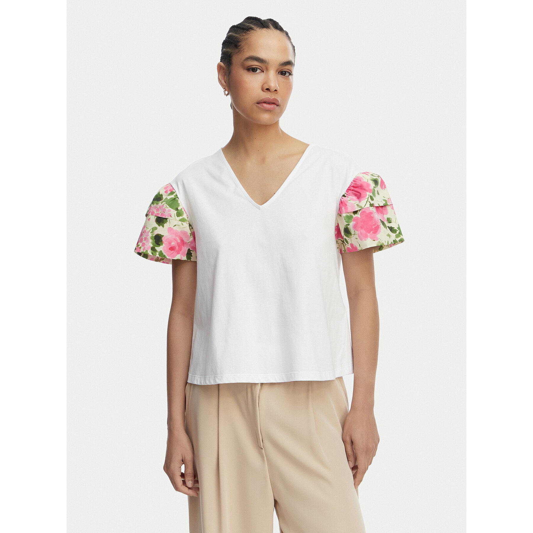 Liu Jo T-Shirt WA6513 J6308 Biały Relaxed Fit