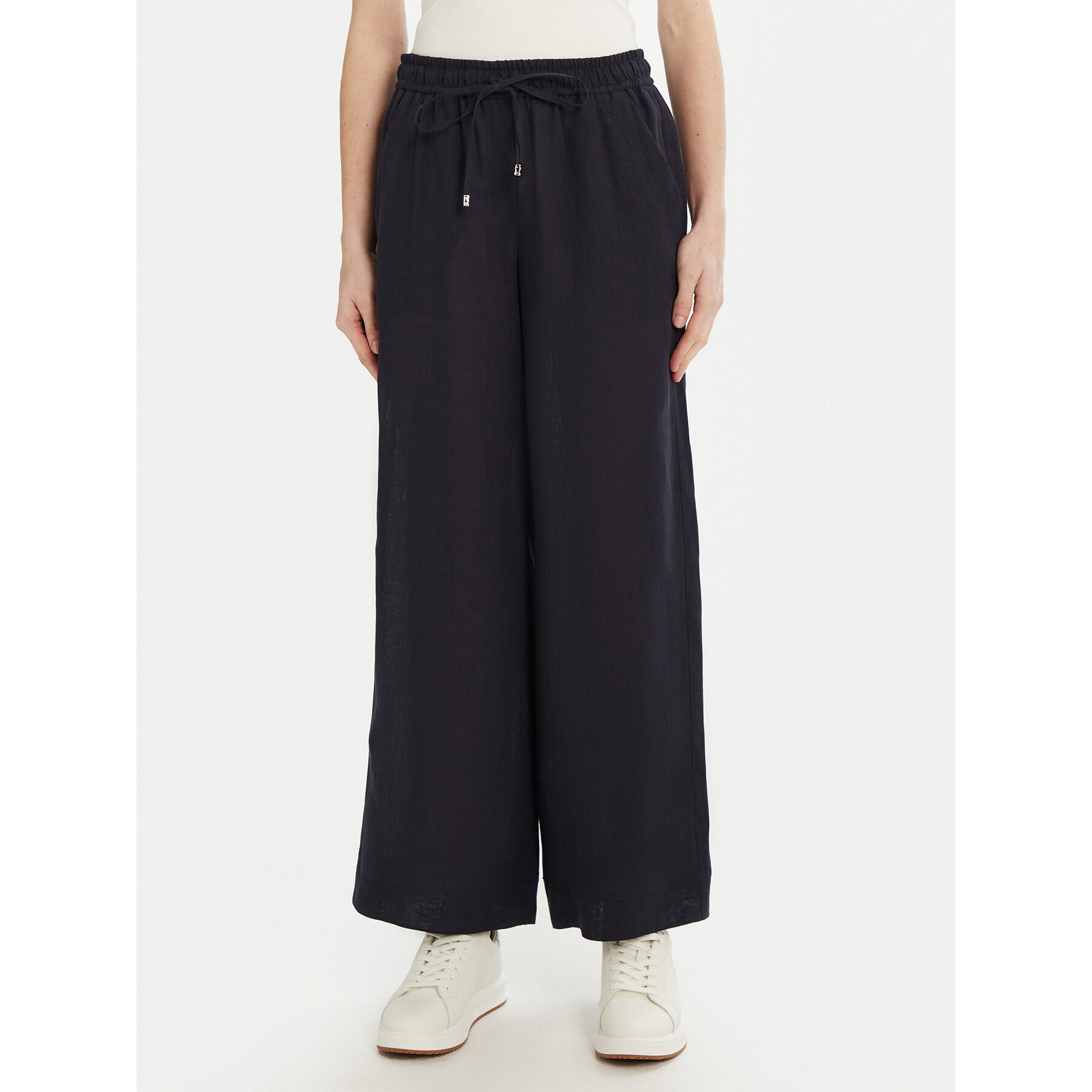 Marella Spodnie materiałowe Mattino 2513131084 Granatowy Wide Leg