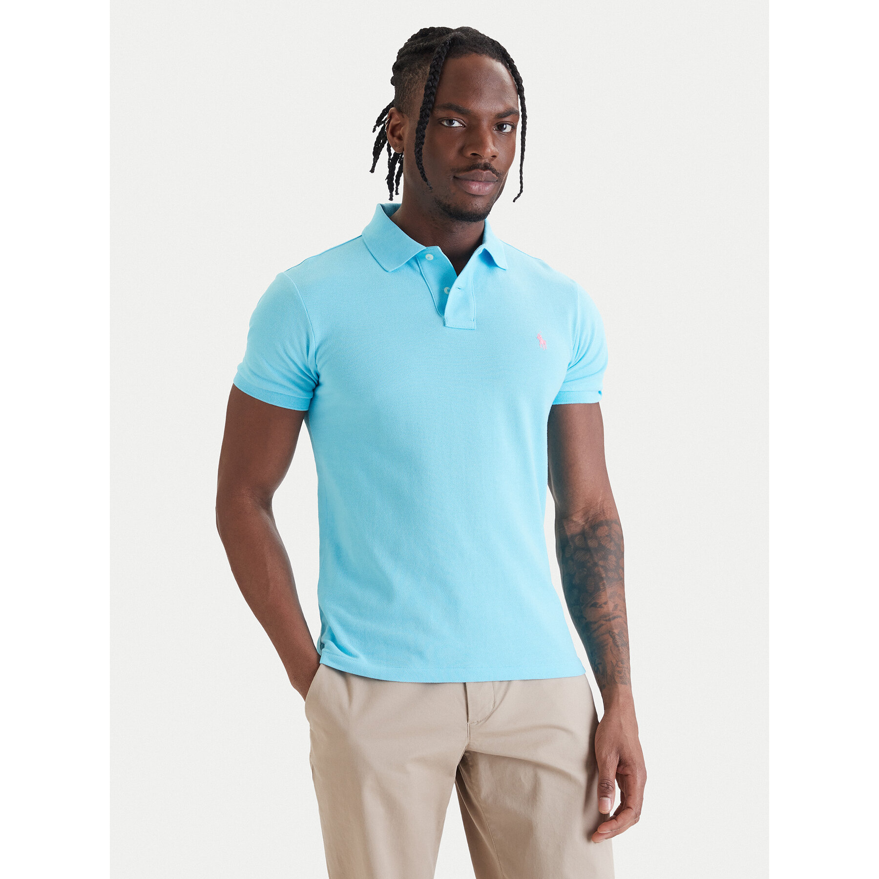 Polo Ralph Lauren Polo Core Replen 710795080 Niebieski Slim Fit