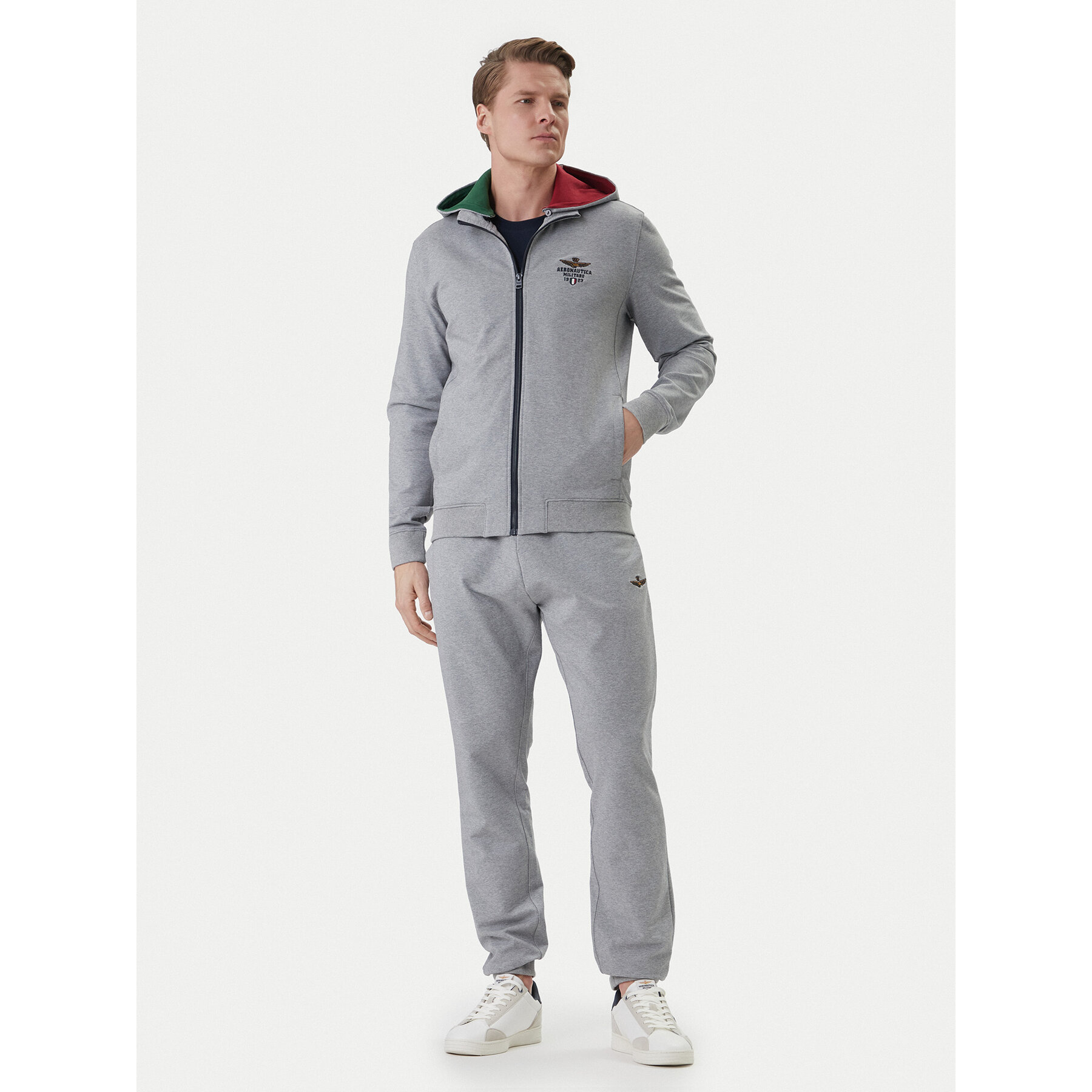 Aeronautica Militare Dres 261TF0108UF00674 Szary Regular Fit