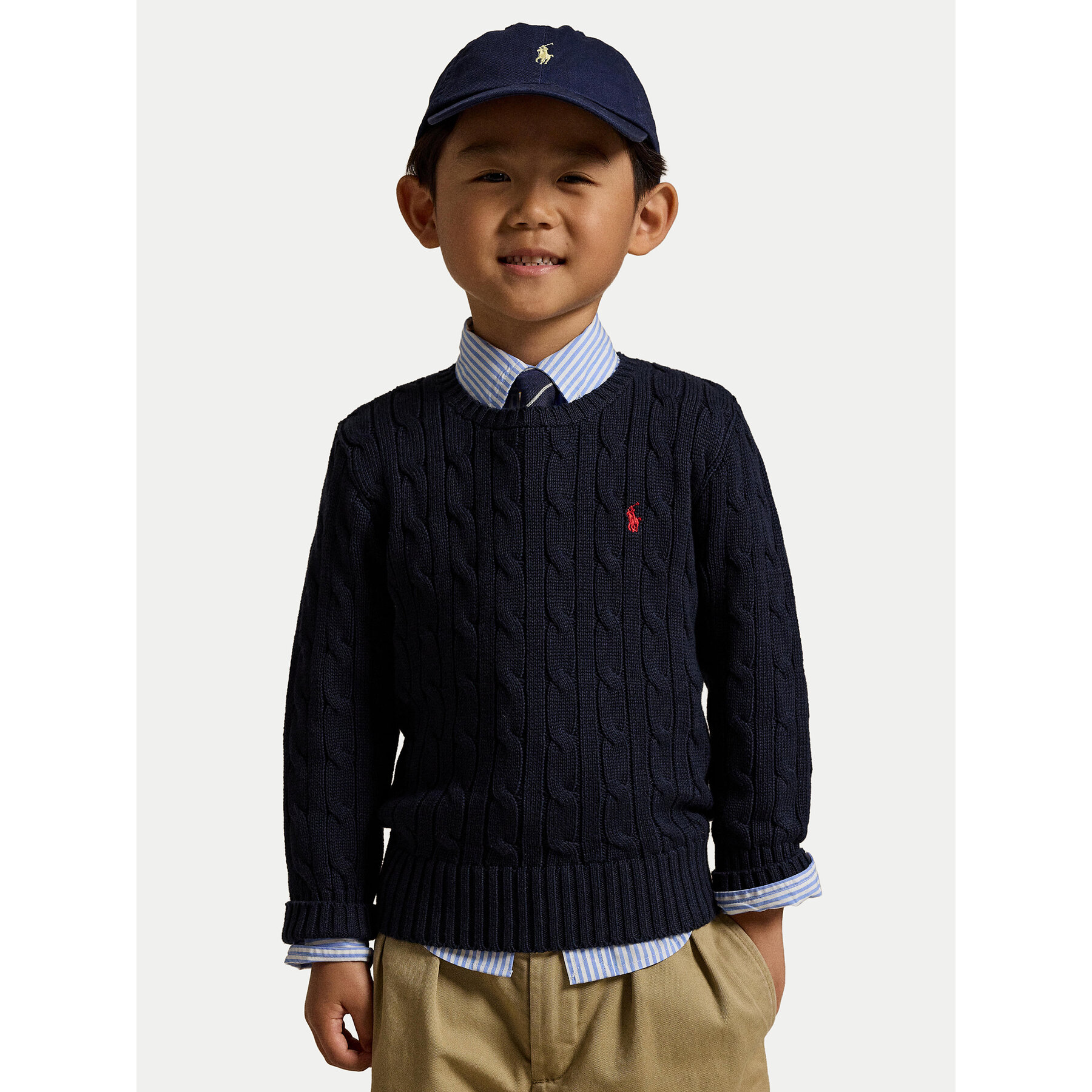 Polo Ralph Lauren Sweter 322702674060 Granatowy Regular Fit