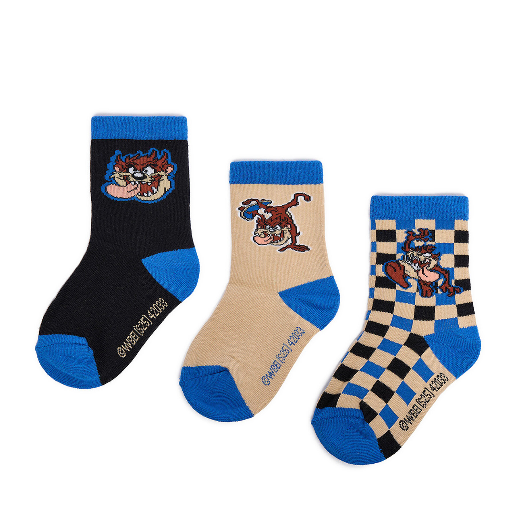 Looney Tunes Skarpety długie CEO-ACCCS-AW25-227WBLT(3-PACK) Beżowy