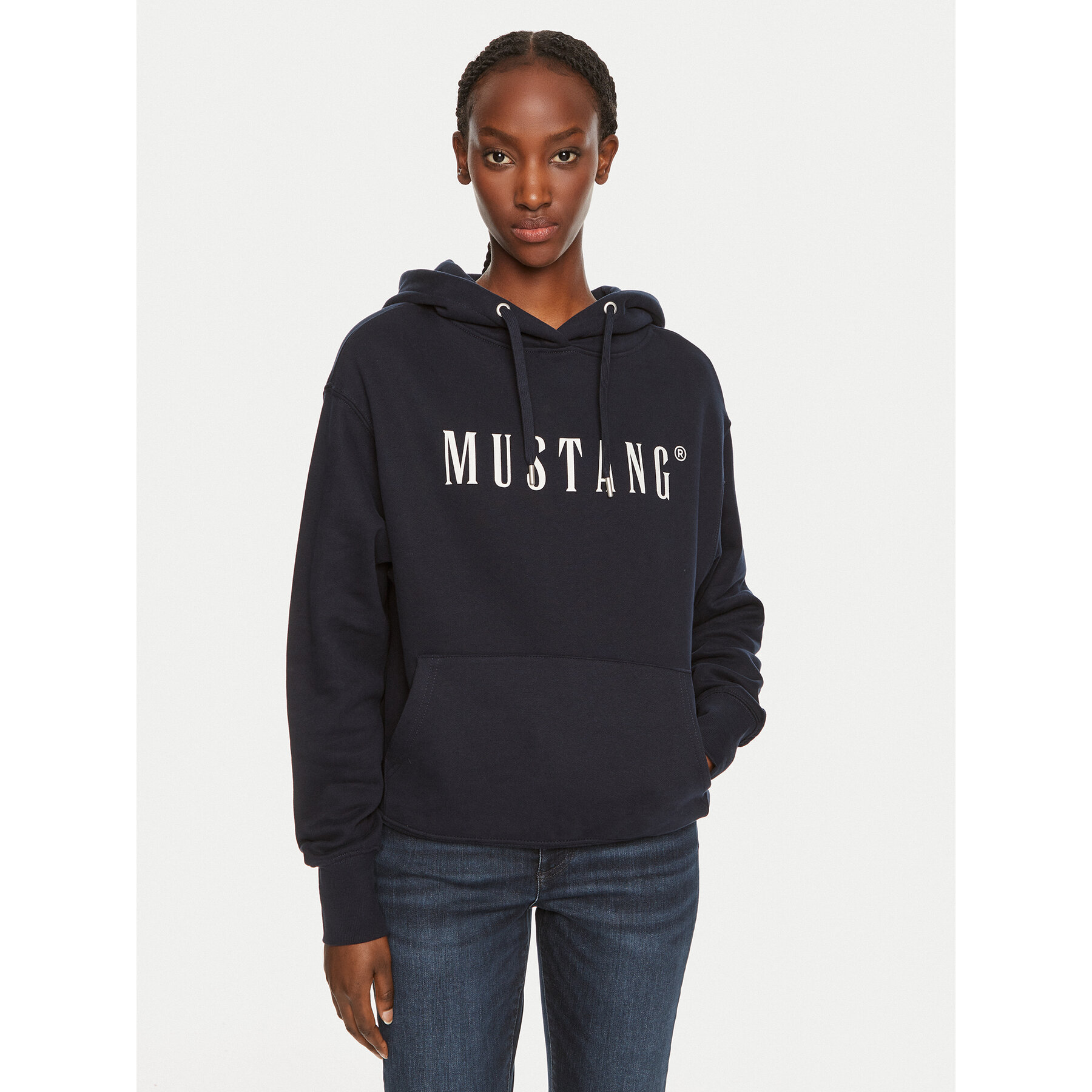 Mustang Bluza Margo 1013934 Granatowy Oversize