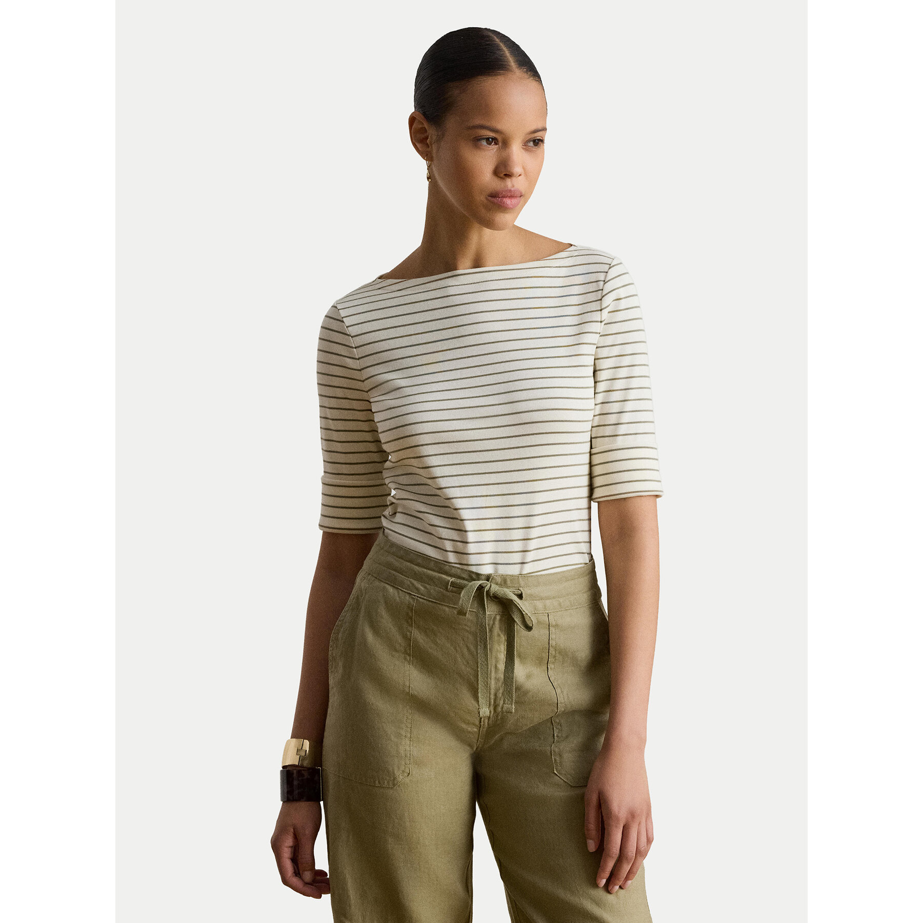 LAUREN RALPH LAUREN Bluzka Judy 200P13919002 Beżowy Regular Fit