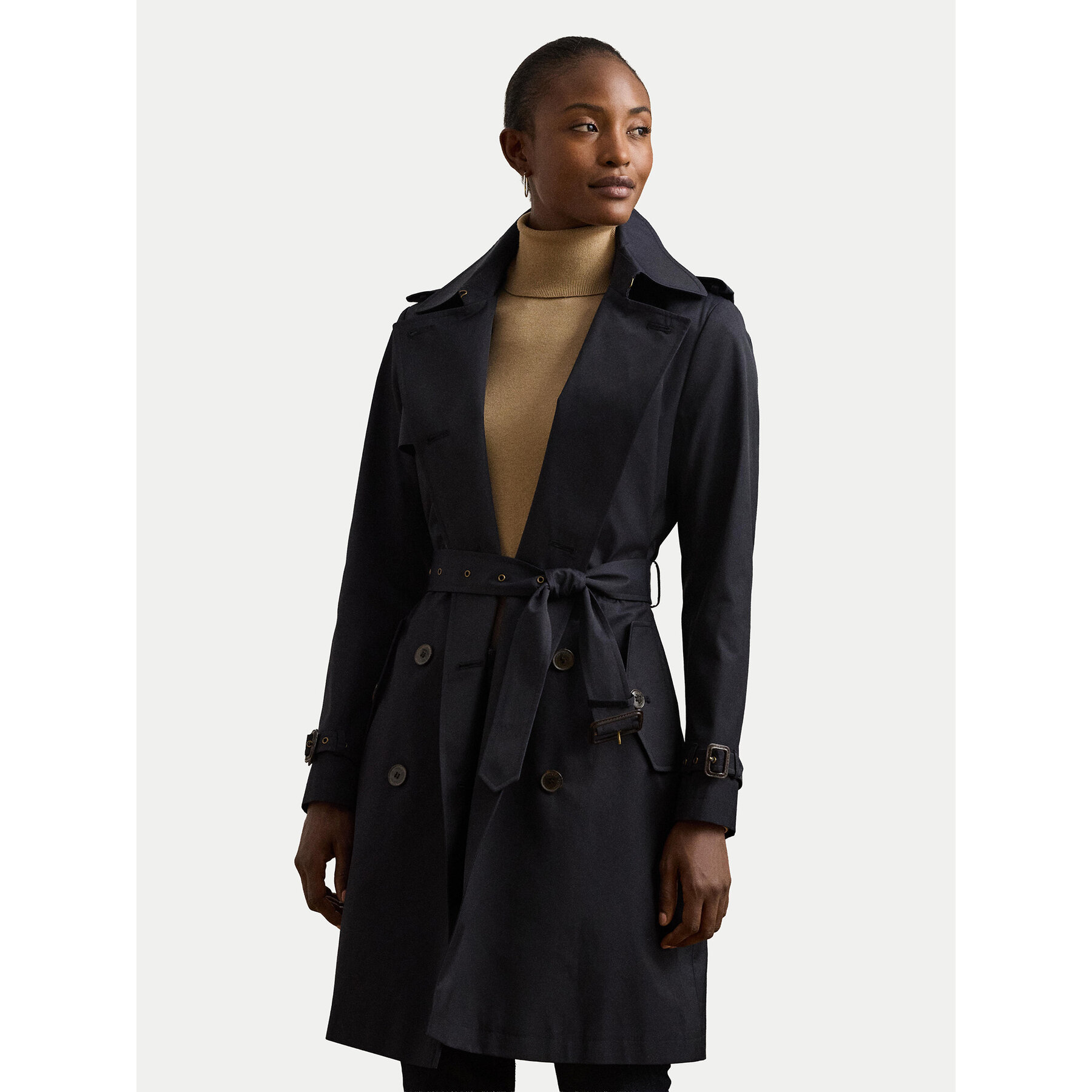 LAUREN RALPH LAUREN Trencz 297967122003 Granatowy Regular Fit
