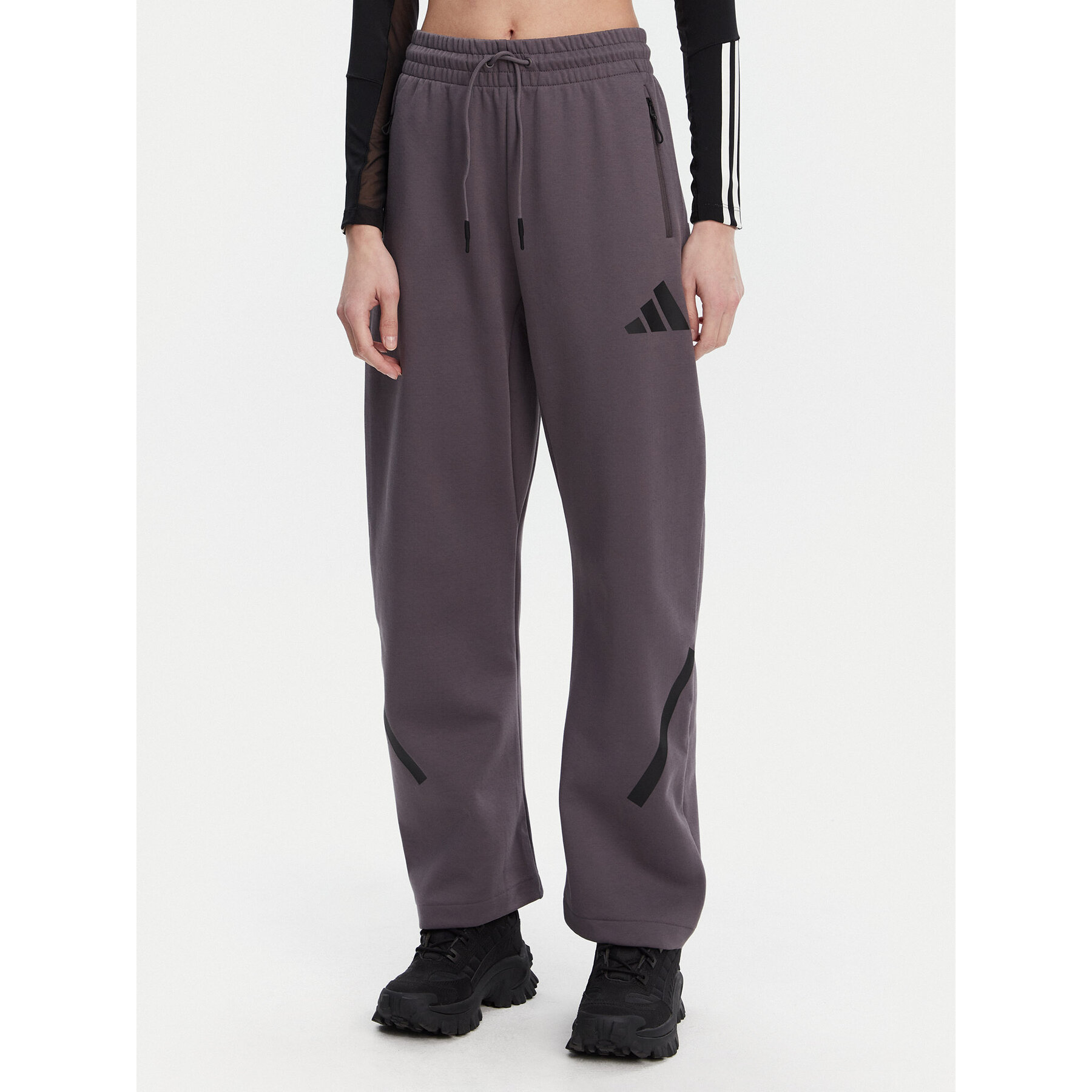 adidas Spodnie dresowe Z.N.E. Barrel JC5411 Szary Loose Fit