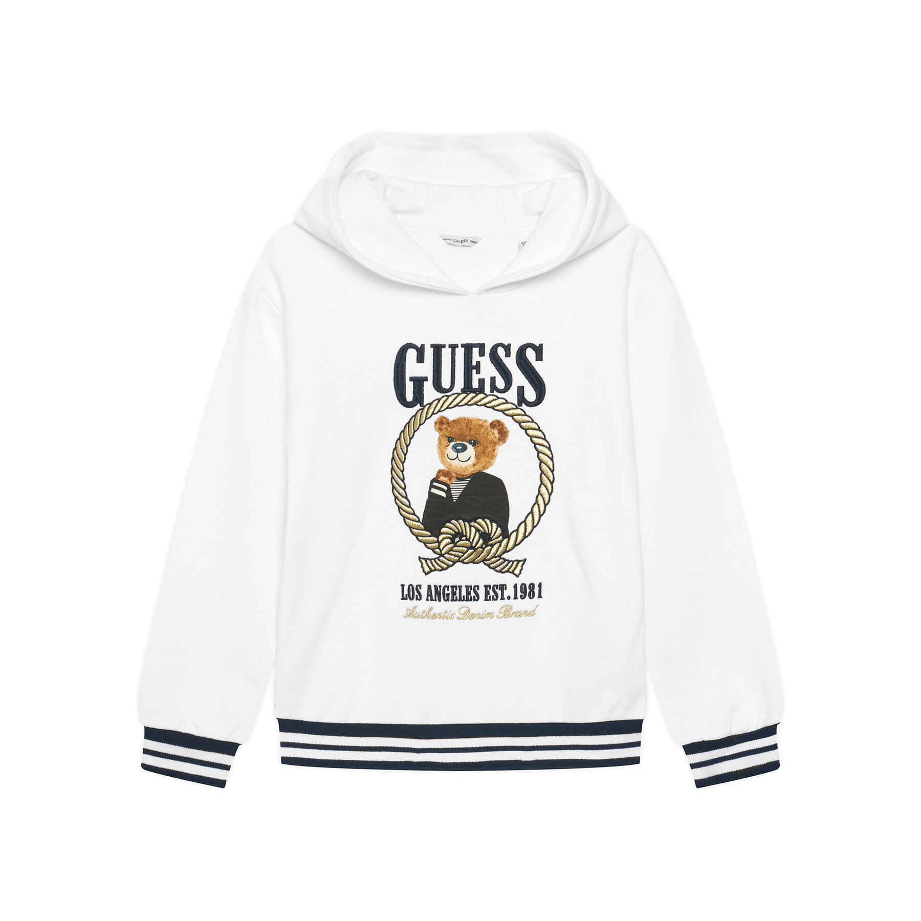 Guess Bluza J6RQ05 KAD74 Biały Regular Fit
