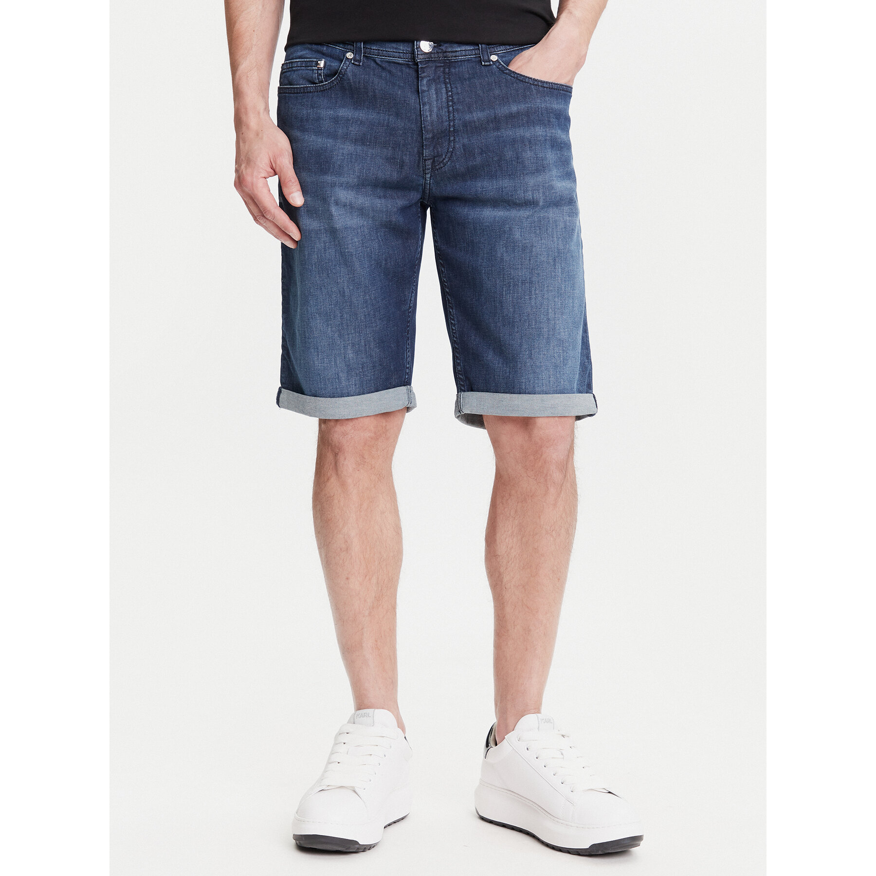 KARL LAGERFELD Szorty jeansowe 265820 552833 Granatowy Regular Fit