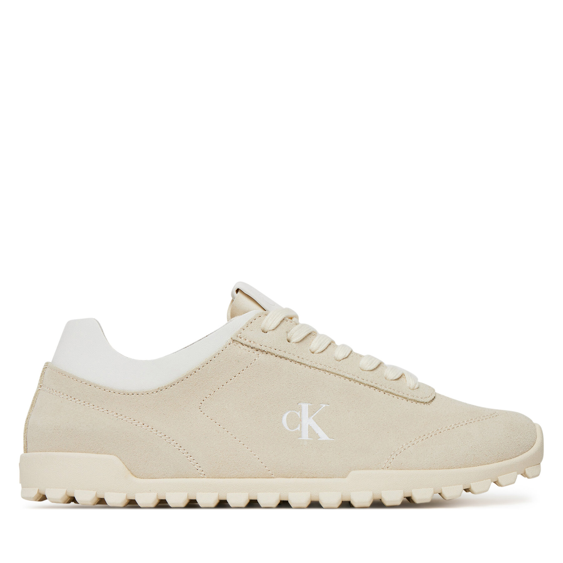 Calvin Klein Jeans Sneakersy Low Profile Runner Mg Sue YW0YW01898 Beżowy