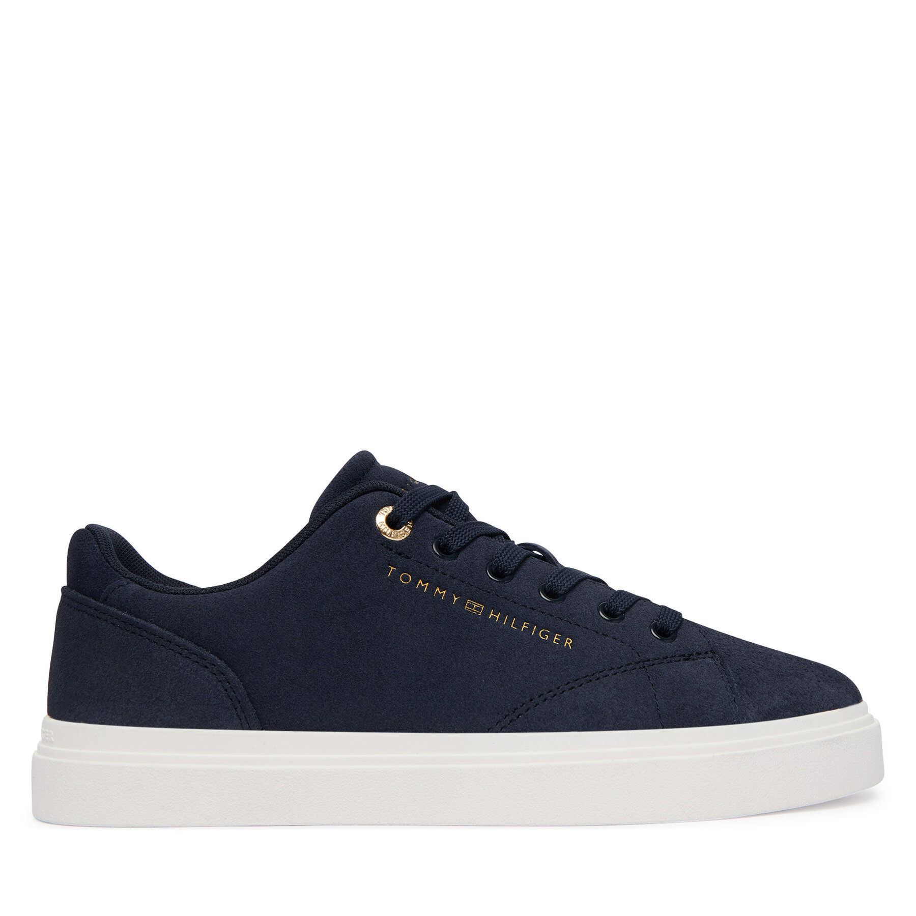 Tommy Hilfiger Sneakersy Logo Cupsole Trainers FW0FW09109 Granatowy