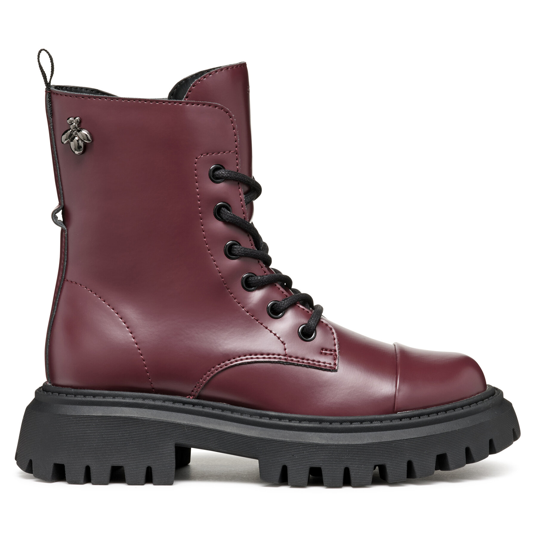 Geox Kozaki J Maquinnens Girl J46M6B 000CN C7357 S Bordowy