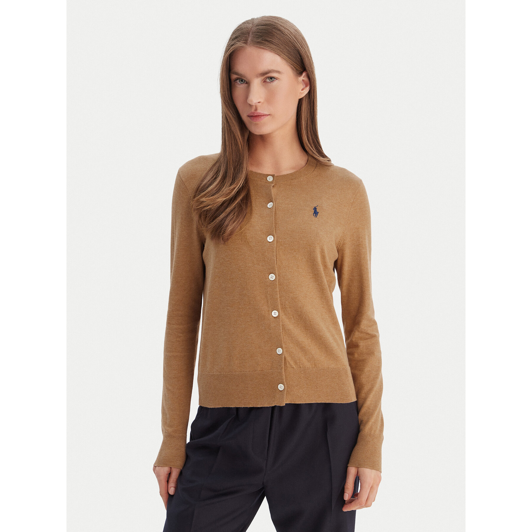 Polo Ralph Lauren Kardigan 211971871007 Beżowy Slim Fit
