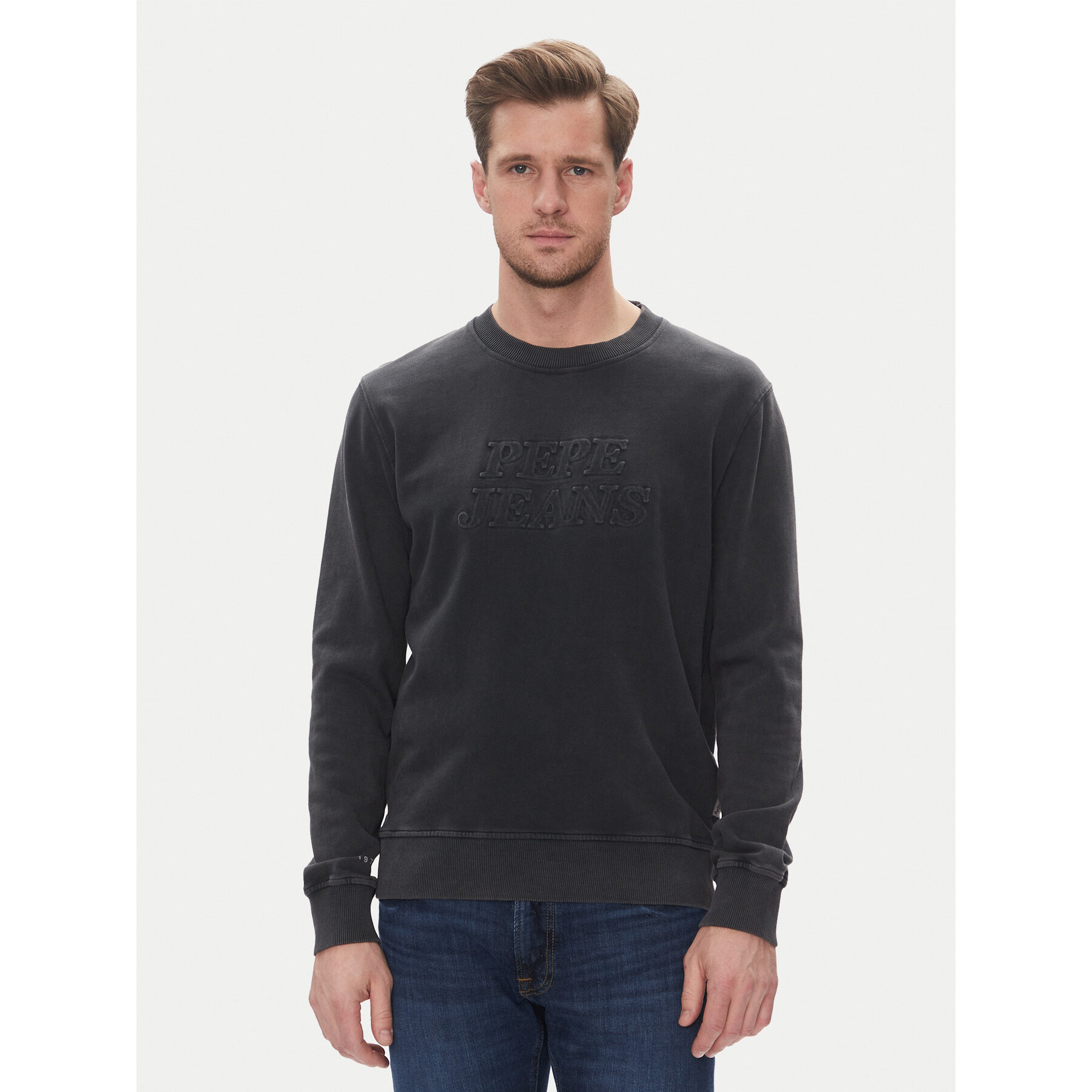 Pepe Jeans Bluza Darius PM582760 Czarny Regular Fit