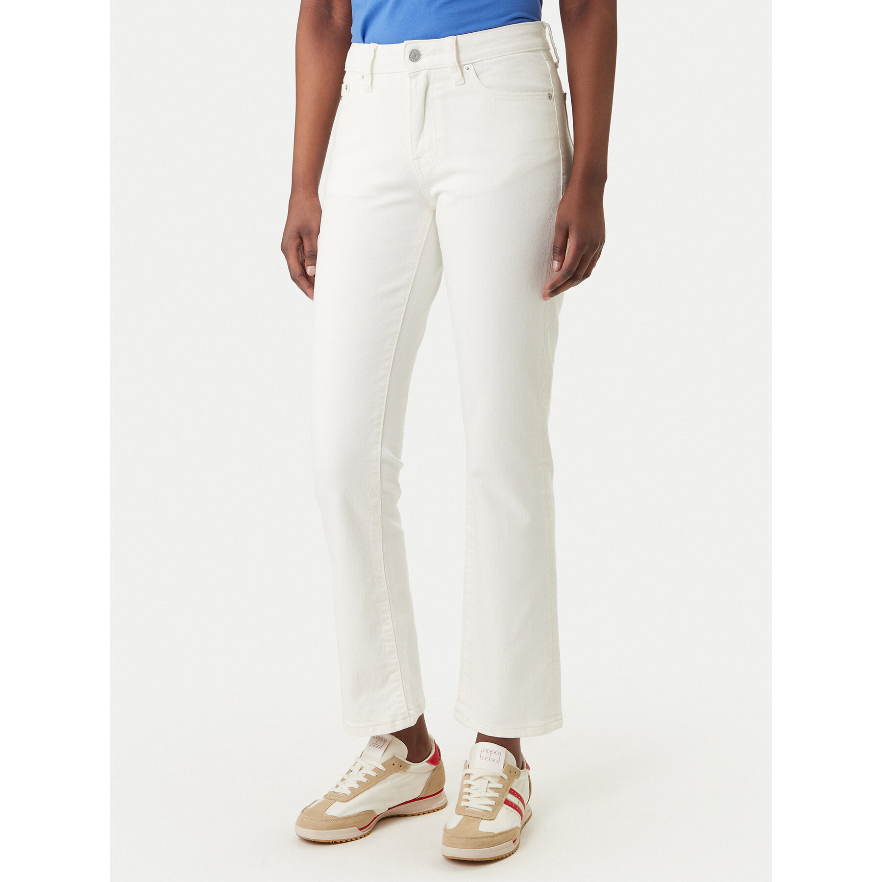 Tommy Jeans Jeansy DW0DW22986 Biały Slim Fit